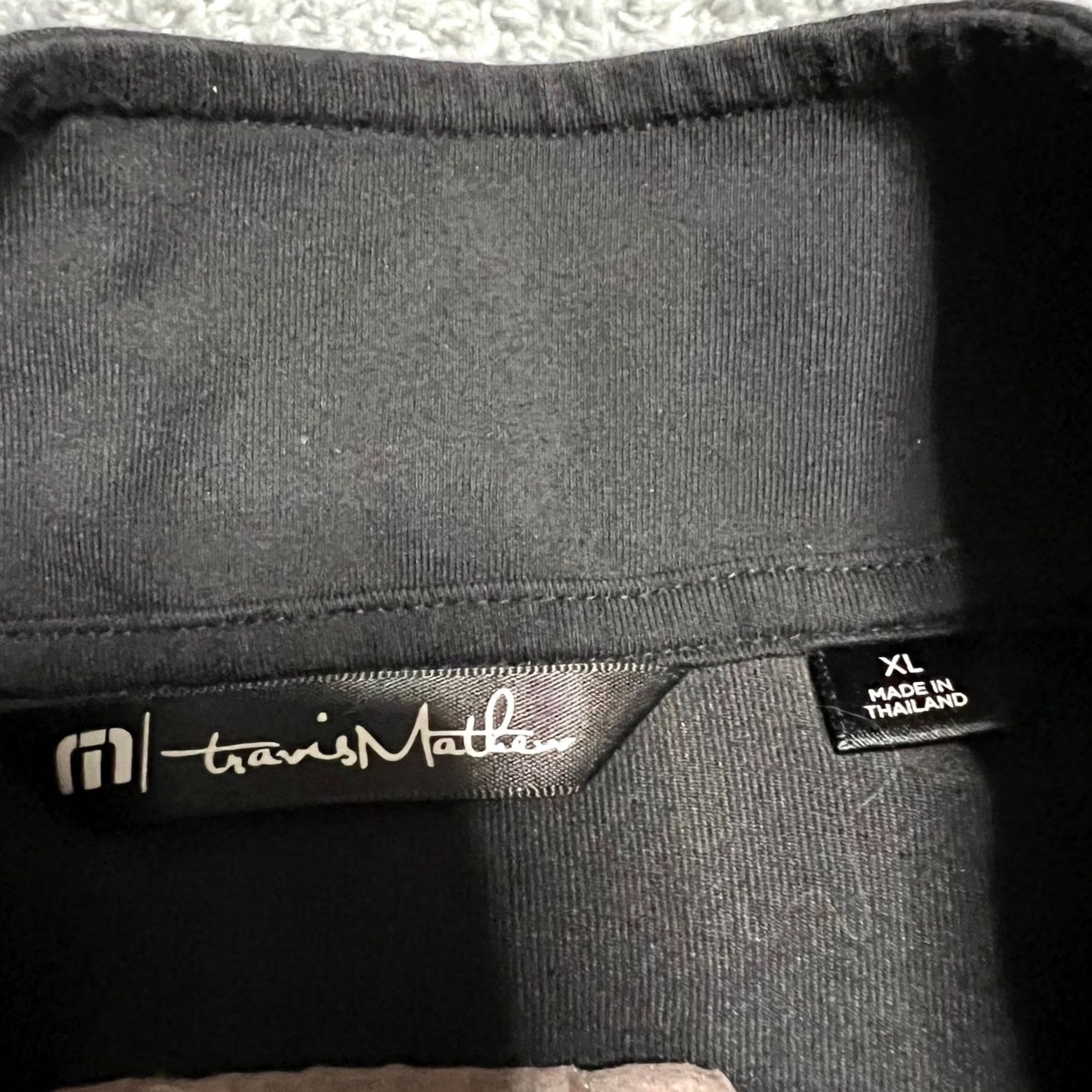 TravisMathew Travis Mathew Shirt Mens XL Black Qzip Long Sleeve Quarter Zip Shirt Men XL Black Qzip Long Sleeve Size US XL / EU 56 / 4 - 7 Thumbnail