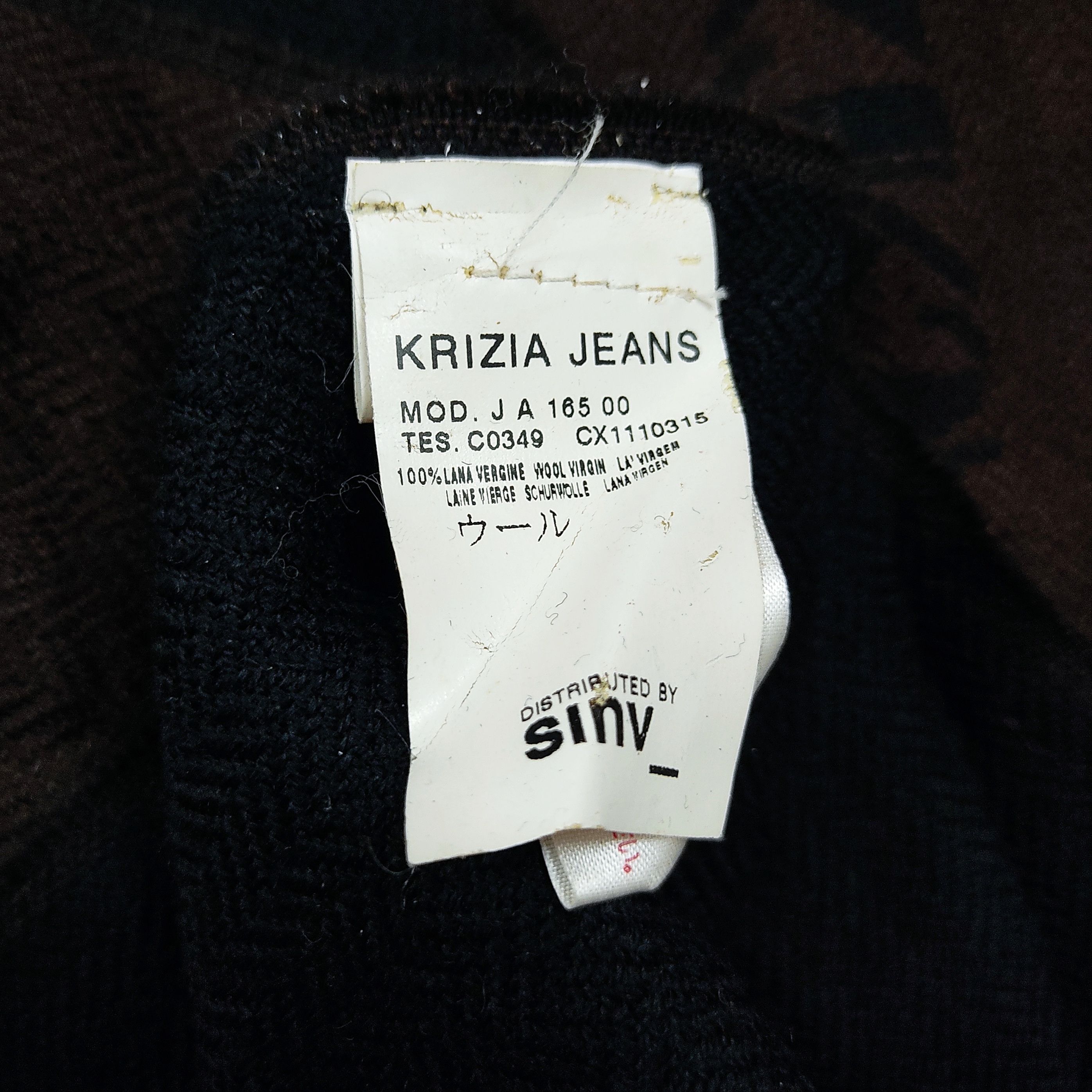 Krizia Uomo Krizia Jeans Lana Virgin Wool Muffler Scarf Size ONE SIZE - 7 Thumbnail