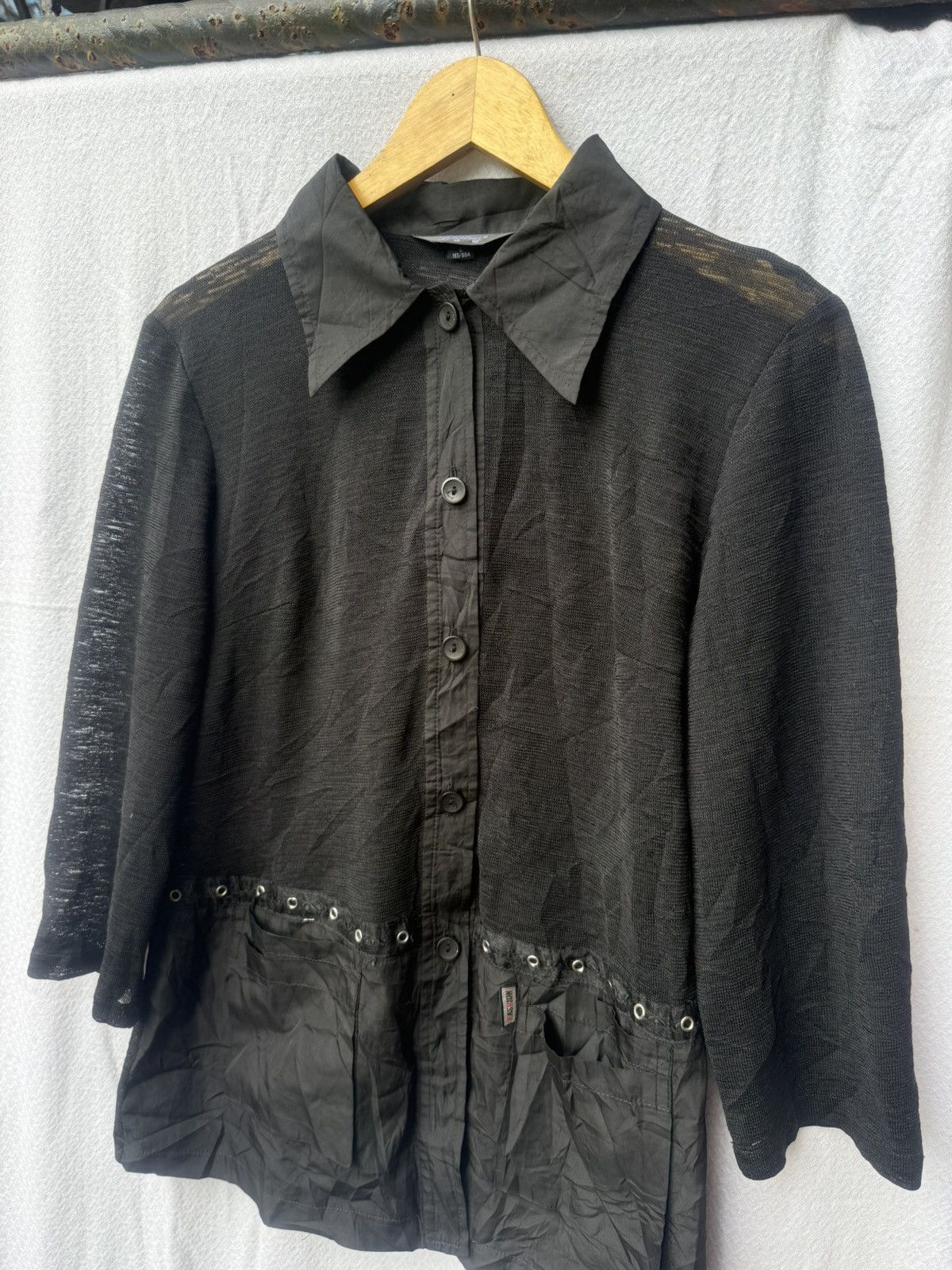 Hysteric Glamour Japanese fishnet button shirt Size US M / EU 48-50 / 2 - 3 Thumbnail