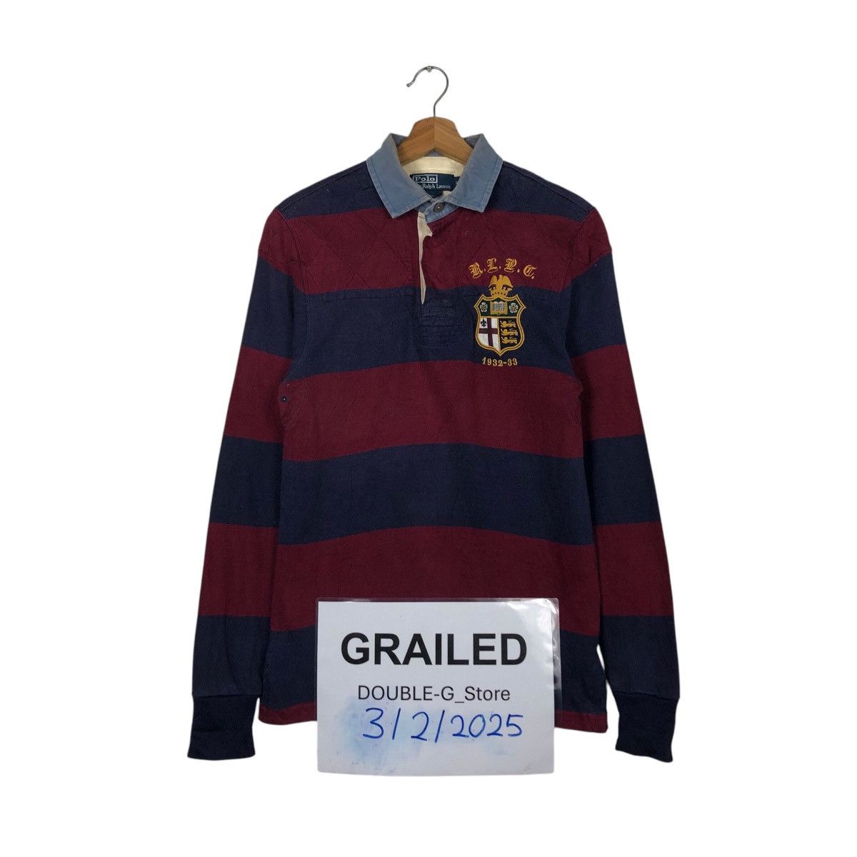 Polo Ralph Lauren 📌Vintage Collar Polo Rugby Polo Ralph Lauren Big Logo Size US S / EU 44-46 / 1 - 1 Thumbnail
