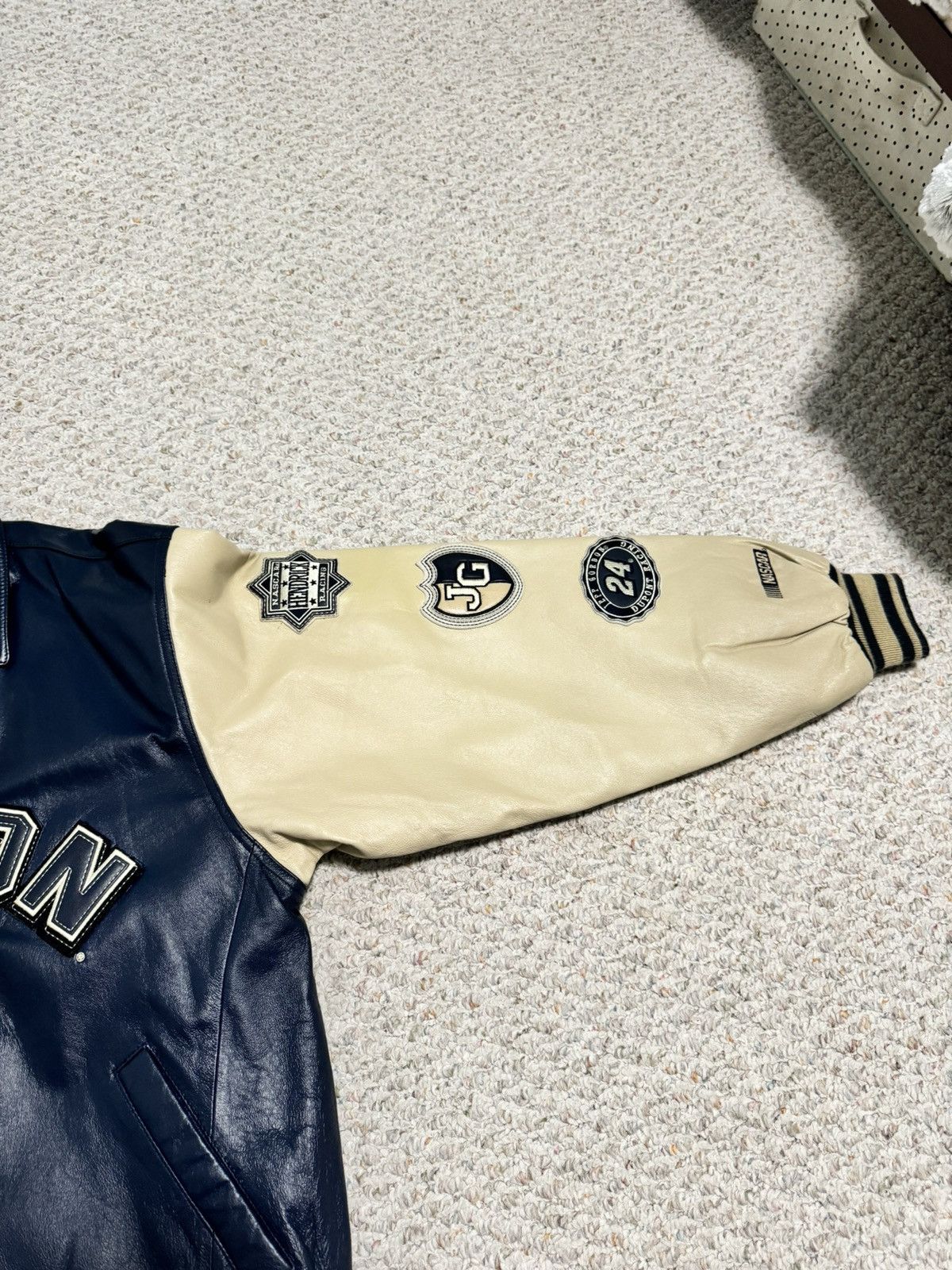 Chase Authentics *RARE* Vintage Jeff Gordon Leather Race Car Jacket Size US L / EU 52-54 / 3 - 4 Thumbnail