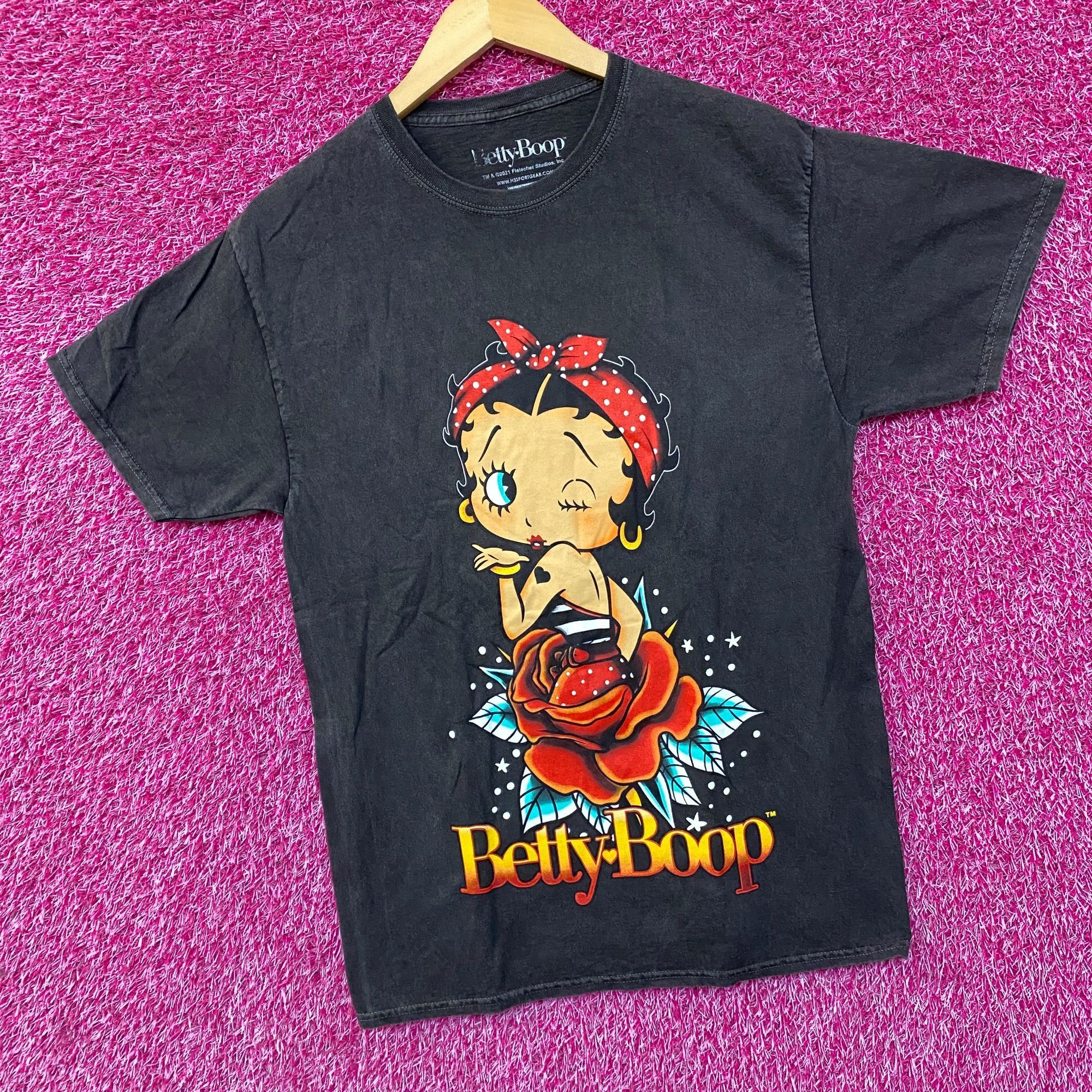 Other Betty Boop Rose Design T-Shirt S/M Size US M / EU 48-50 / 2 - 3 Thumbnail