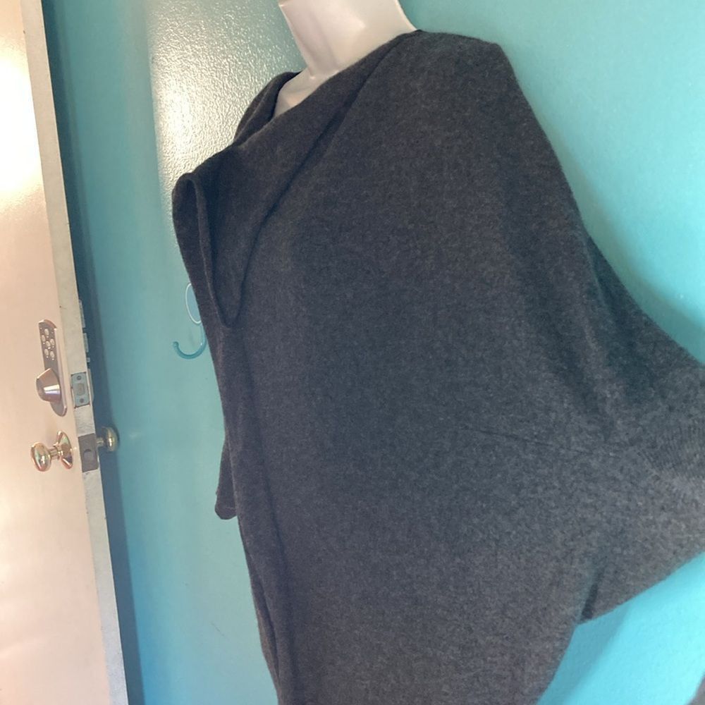 Vince Vince Womens Size L Gray Cashmere Pullover Dolman Sleeve Swe Size L / US 10 / IT 46 - 10 Thumbnail