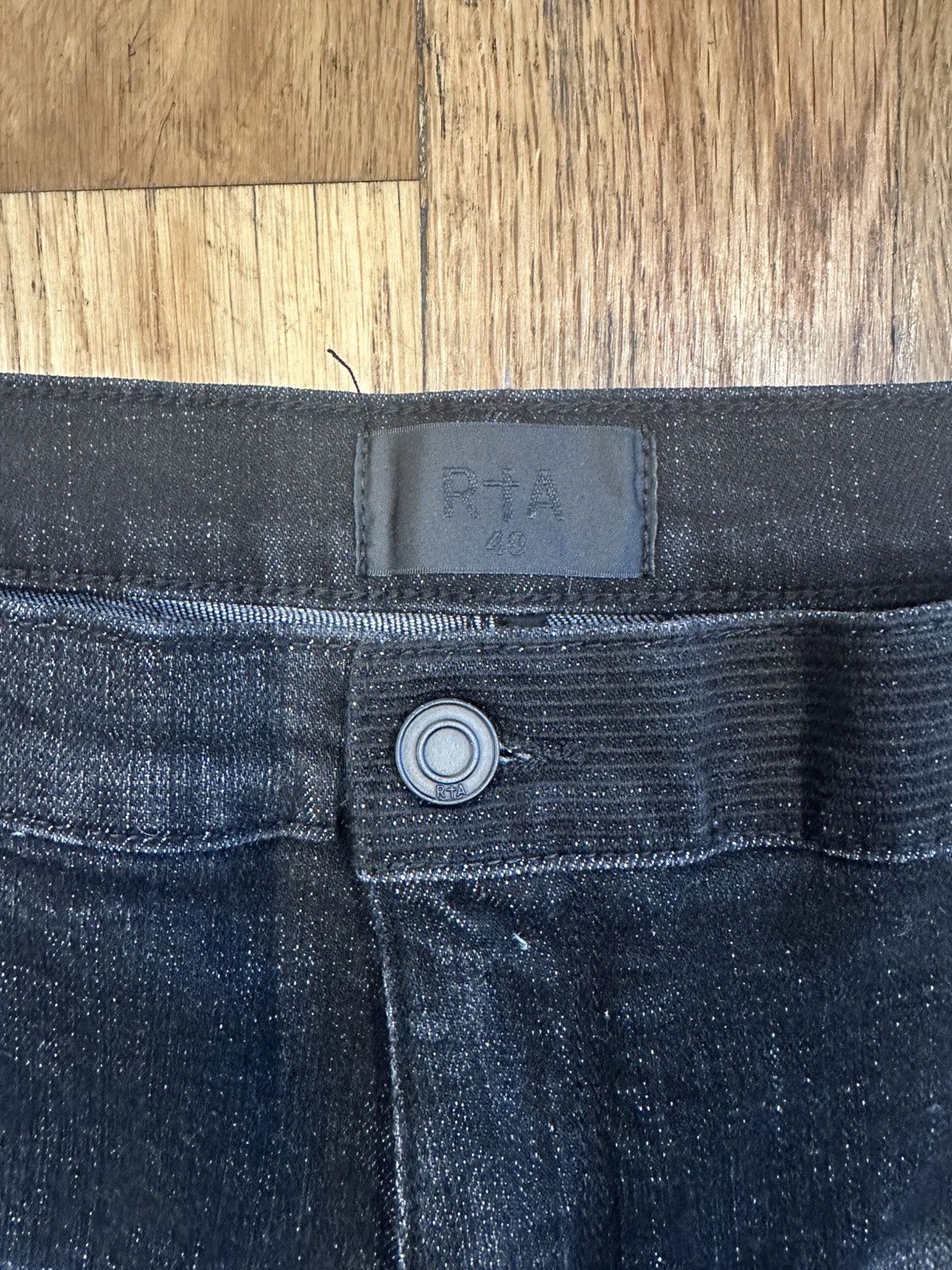 Rta Rta 3D Spell Black Denim Jeans Size 40 Size US 40 / EU 56 - 3 Thumbnail