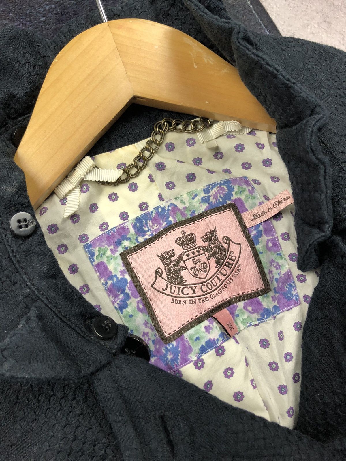 Juicy Couture JUICY COUTURE Vintage Minimalistic Cotton Coat Streetwear Size M / US 6-8 / IT 42-44 - 5 Thumbnail