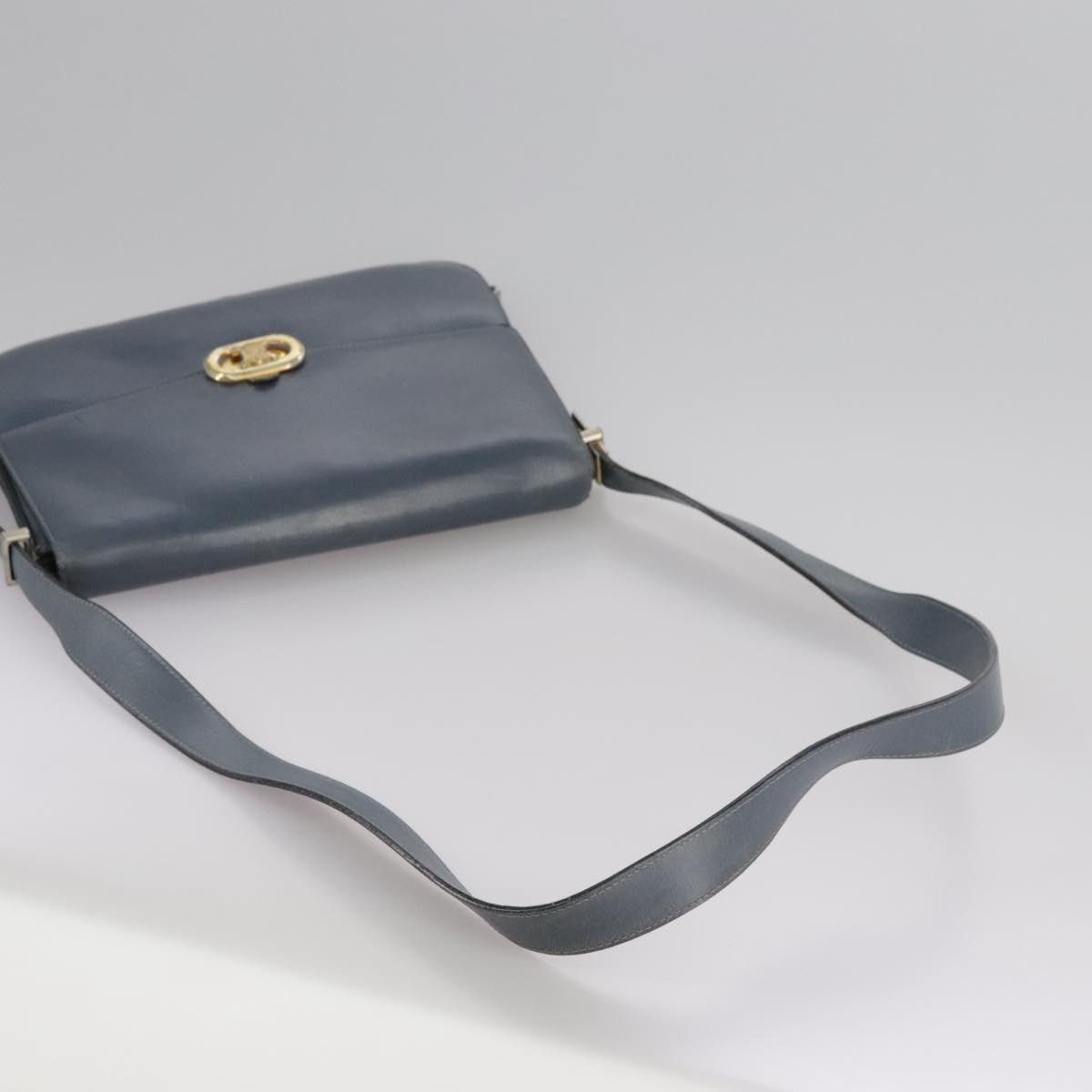 Celine CELINE Shoulder Bag Leather Blue Size ONE SIZE - 7 Thumbnail