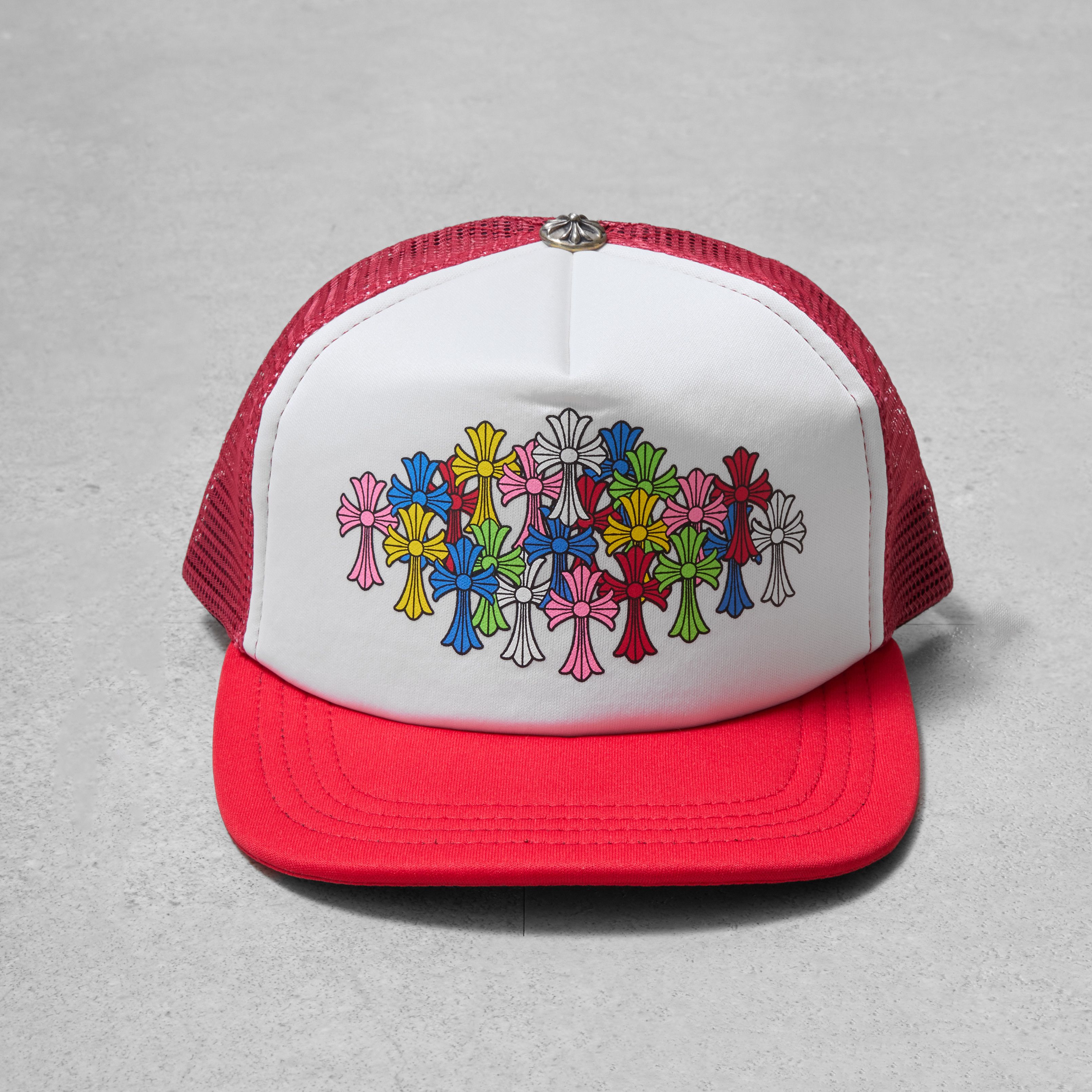 Chrome Hearts CHROME HEARTS King Taco Multicolor Cross Trucker Hat Size ONE SIZE - 2 Thumbnail