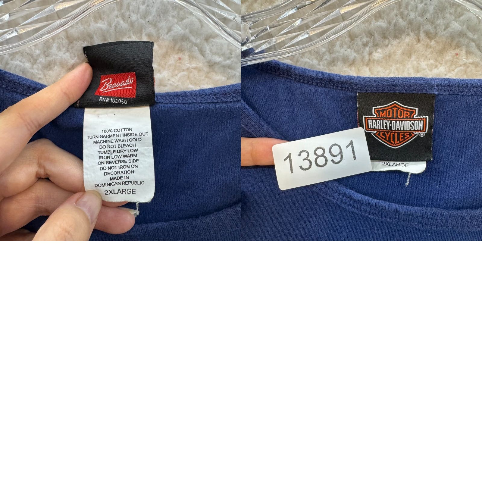 Harley Davidson VINTAGE Harley-Davidson Shirt 2XL XL XXL Navy Blue Graphic Moto Mens Size XXL / US 16-18 / IT 52-54 - 8 Thumbnail