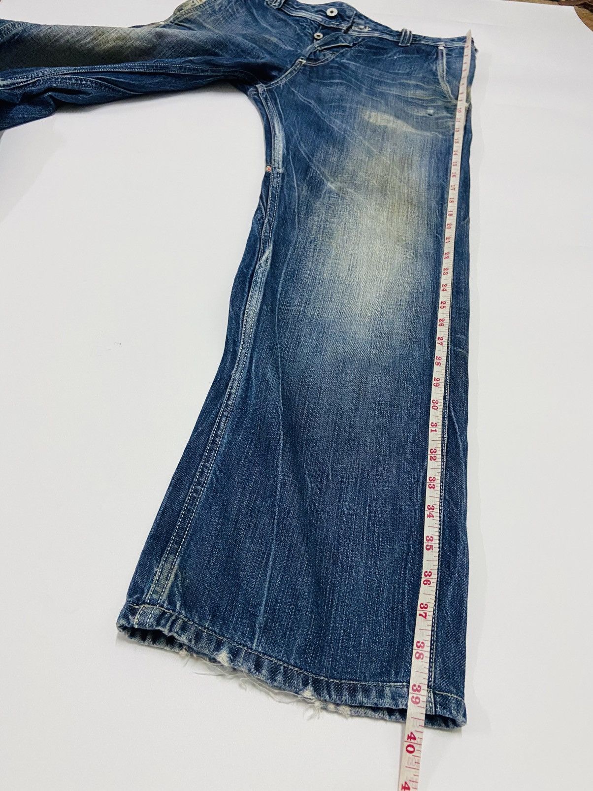 Diesel Diesel PHEYO 008SS Cinch Back Buckle Denim Jeans Men's Size US 29 - 14 Thumbnail