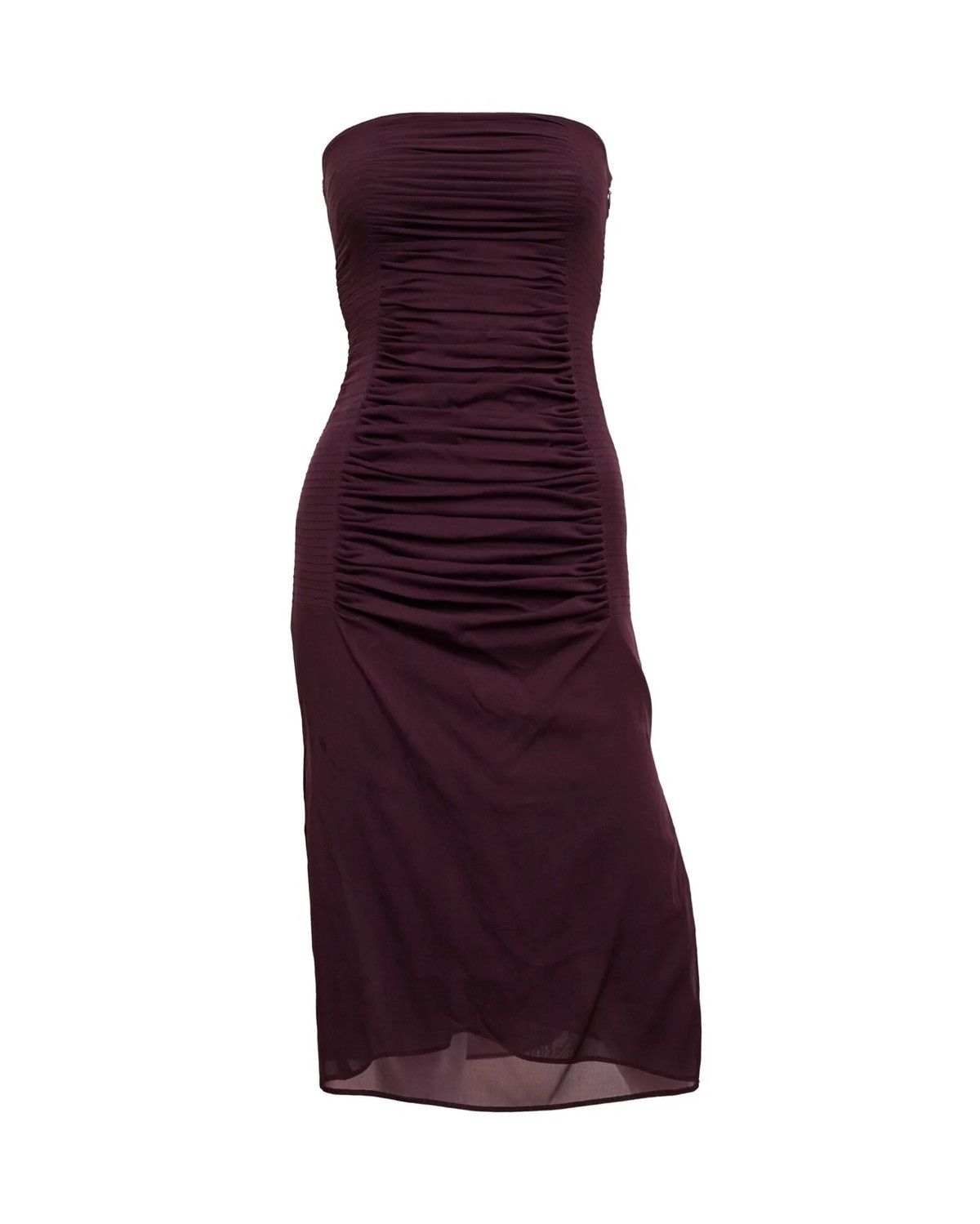 Yves Saint Laurent Yves Saint Laurent by Tom Ford Brown Strapless Mini Dress Size ONE SIZE - 1 Thumbnail