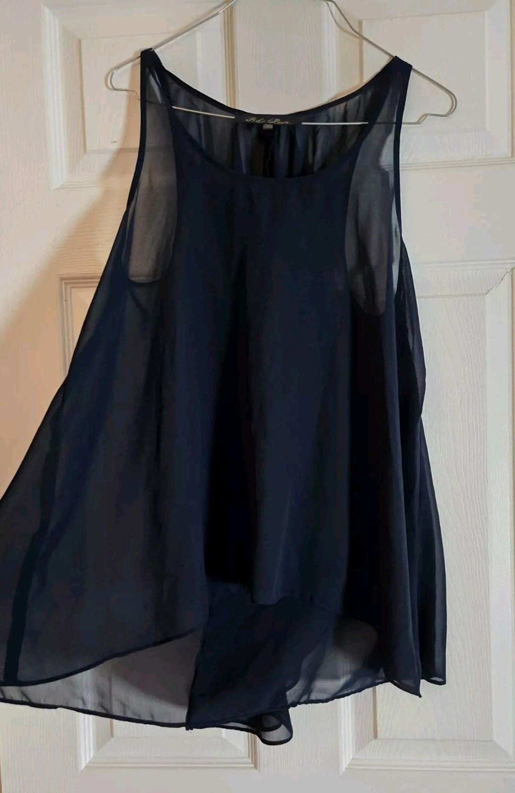 Other Blue Rain Womens Sleeveless Sheer Blouse Tank Top Size Mediu Size M / US 6-8 / IT 42-44 - 3 Thumbnail