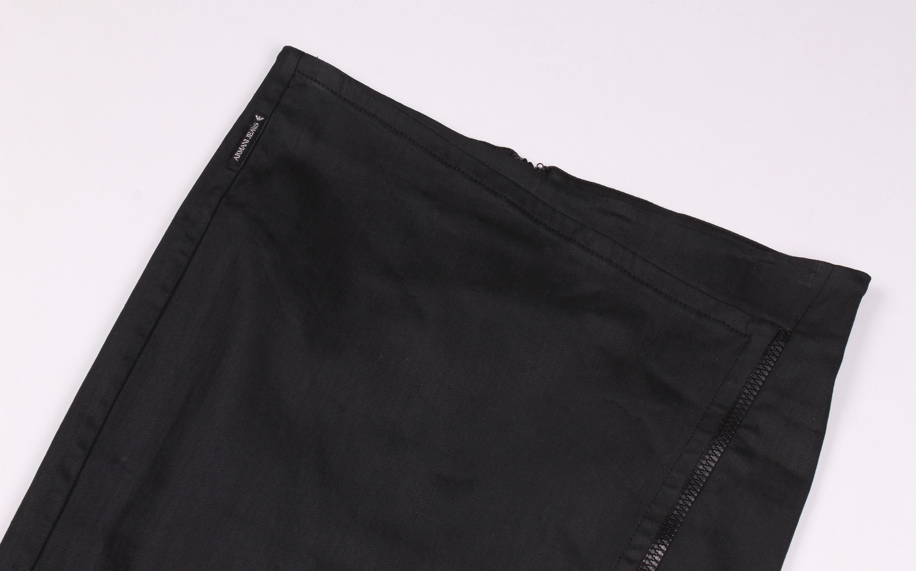 Armani Vintage Armani Jeans Y2K Grunge Glam Pencil Skirt Size 30" / US 8 / IT 44 - 5 Thumbnail
