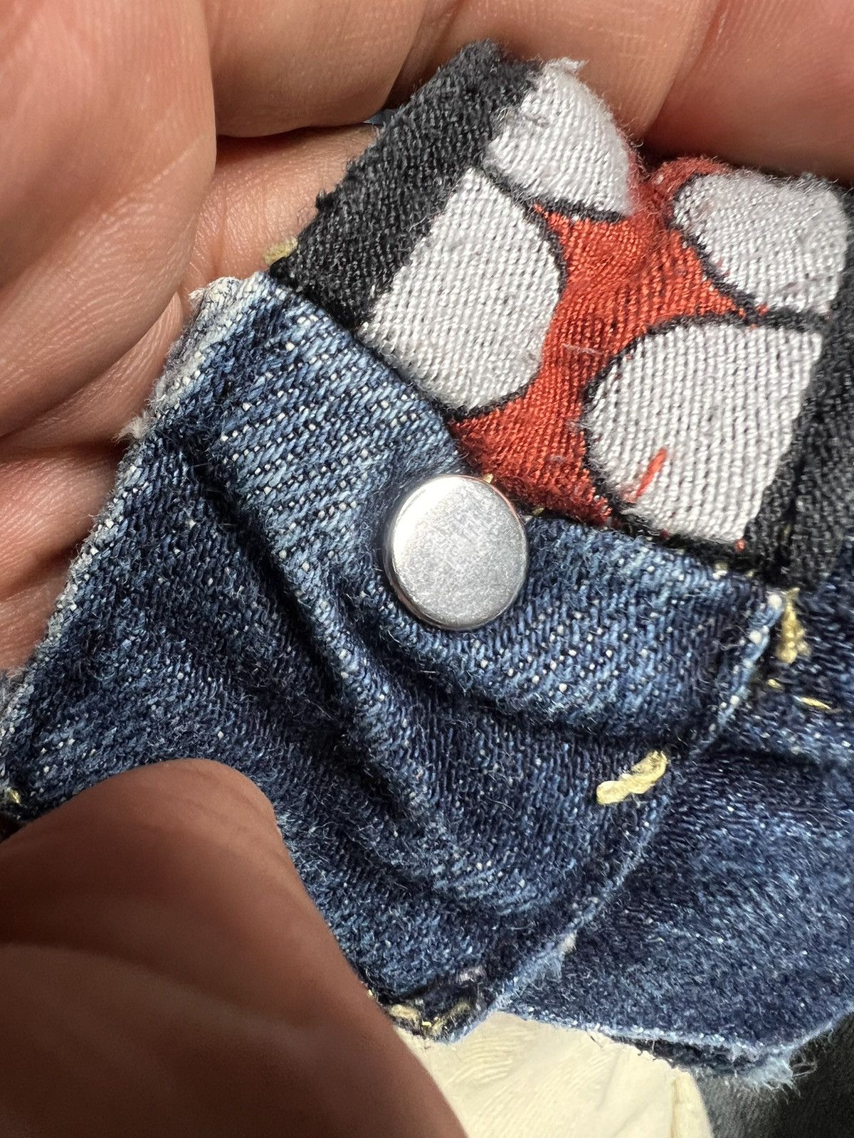 Original Fake Kaws x Original Fake S/S 11 Distressed Selvedge Jeans Size US 34 / EU 50 - 11 Thumbnail