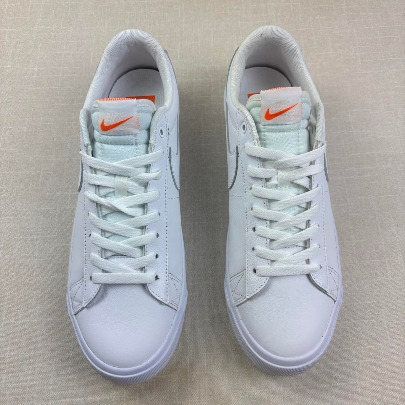 Nike 🦷 2024 Nike SB Zoom Blazer Low “Triple White” 12M Size US 12 / EU 45 - 3 Thumbnail