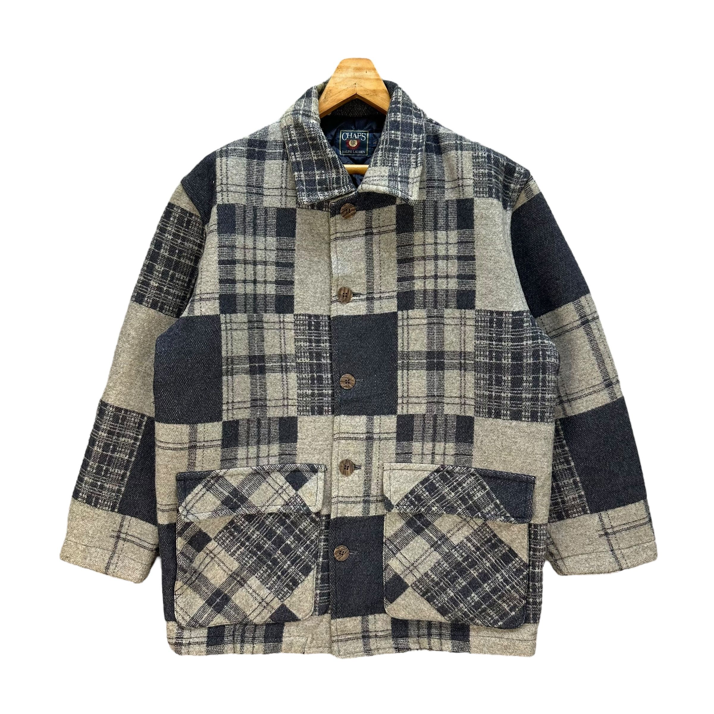 Chaps Ralph Lauren 80's CHAPS RALPH LAUREN Checked Wool Jacket #A57-1303 Size US L / EU 52-54 / 3 - 1 Thumbnail