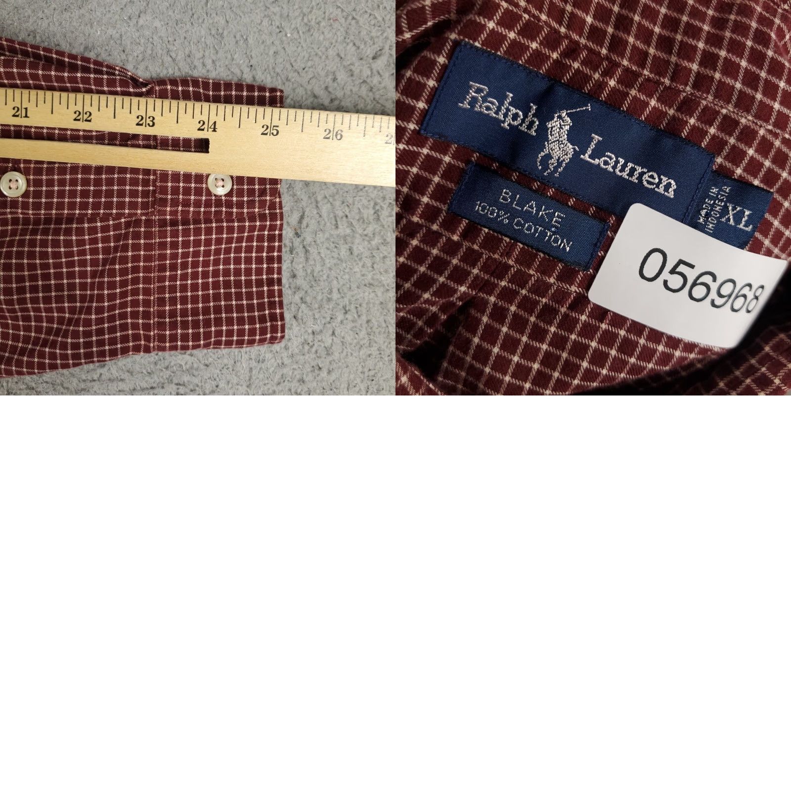 Ralph Lauren Ralph Lauren Casual Button-Up Shirt Mens XL Red Check Long Sleeve Size US XL / EU 56 / 4 - 8 Thumbnail