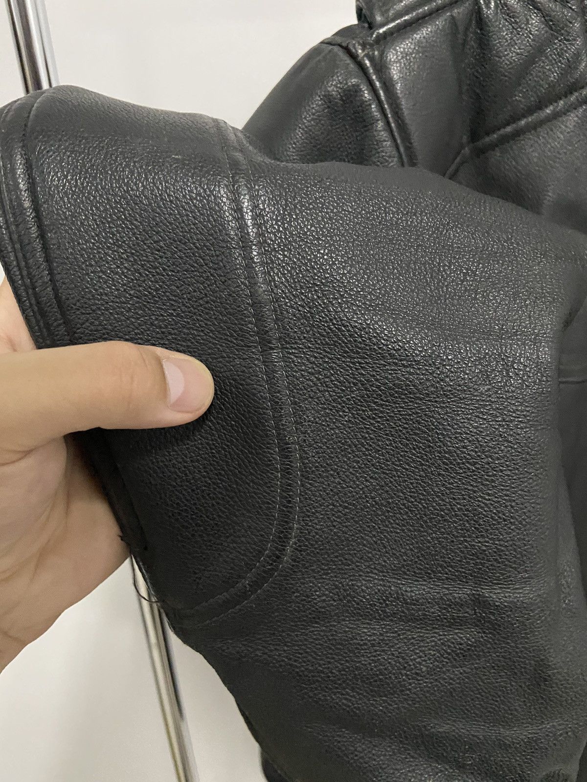 Harley Davidson × Vintage Harley Davidson leather jacket big logo moto vintage biker Size US L / EU 52-54 / 3 - 12 Thumbnail