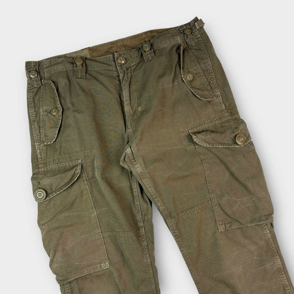 Polo Ralph Lauren Polo Ralph Lauren Slub Canvas Cargo Outdoor Pants in Olive Size US 34 / EU 50 - 5 Thumbnail
