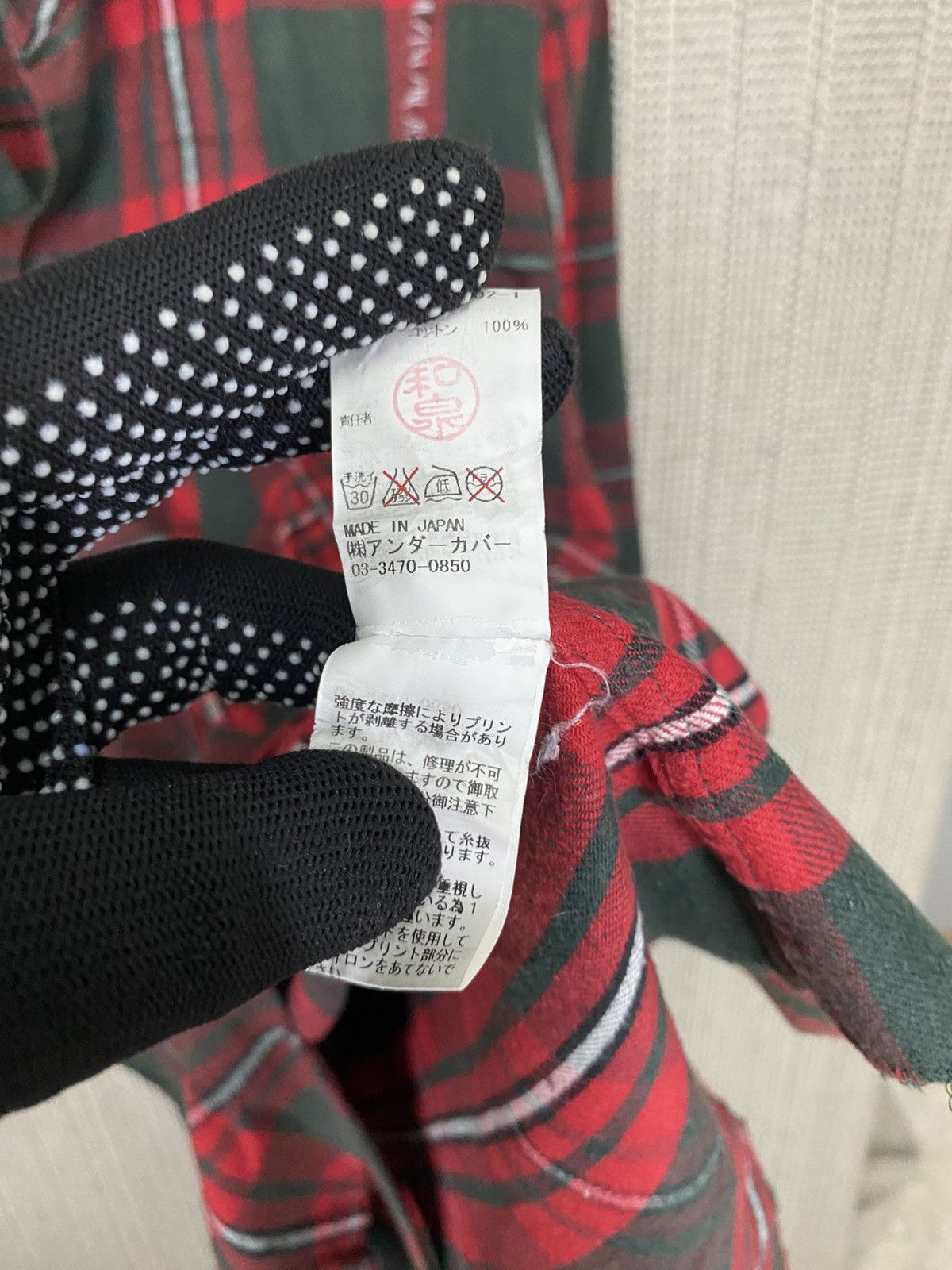 Japanese Brand × Jun Takahashi × Undercover Vintage UNDERCOVER JUN TAKAHASHI tartan shirt button ups Size US M / EU 48-50 / 2 - 9 Thumbnail