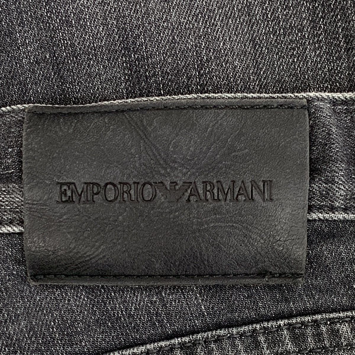 Armani ARMANI Smoke Grey Logo Denim Pants K26WX Size 29" - 7 Thumbnail