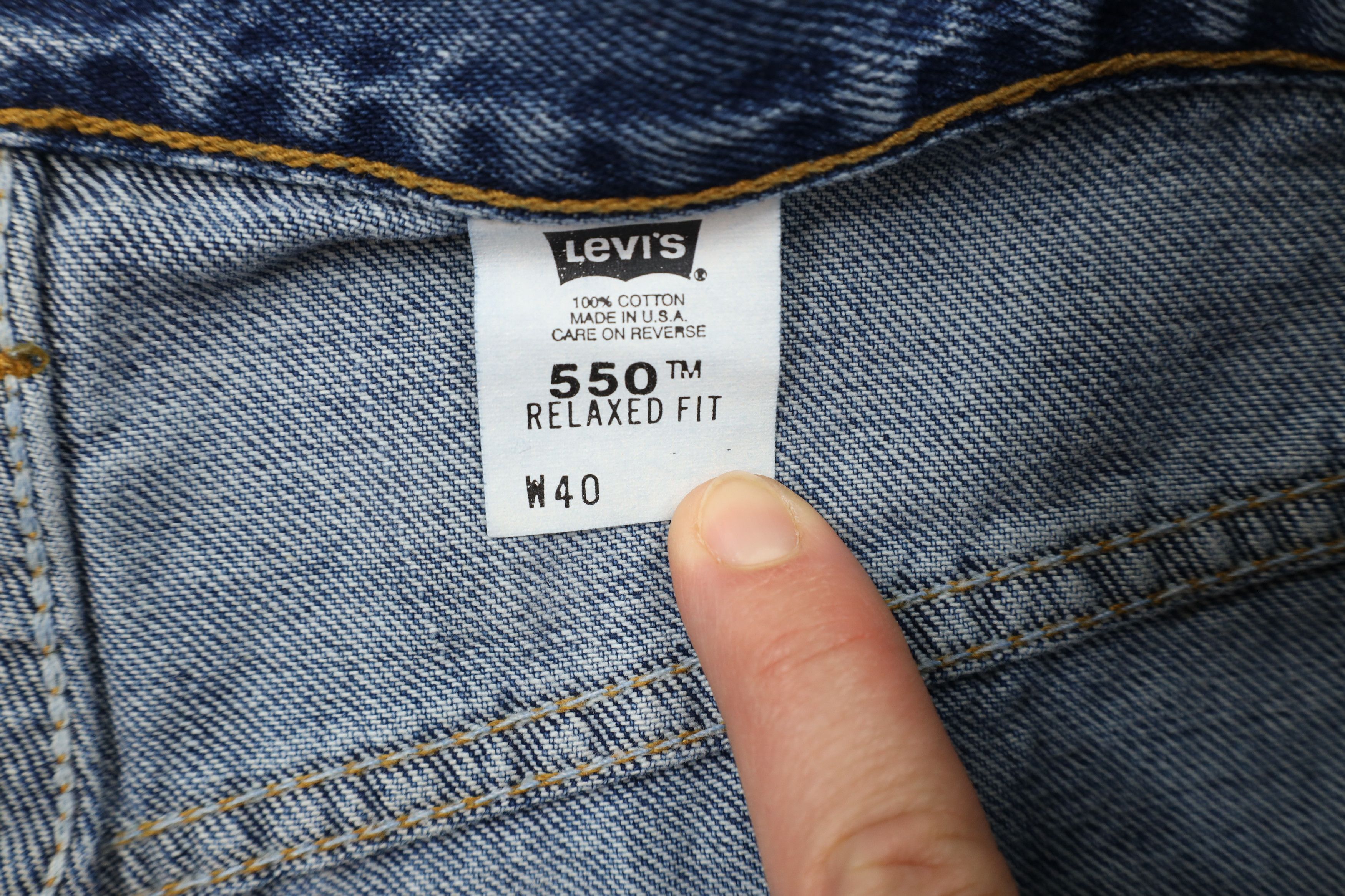 Levi's × Vintage Vintage 90s Levis 550 Fit Denim Jean Shorts Jorts USA Size US 38 / EU 54 - 6 Thumbnail