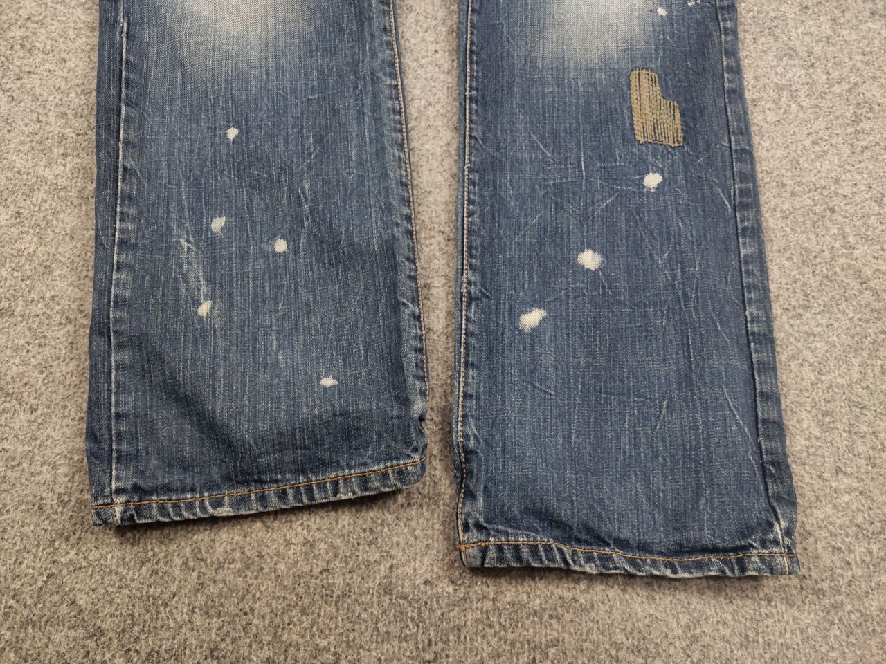 Japanese Brand VTG Y2K Japan Kick Distressed Faded Stretch Thunder Jeans Size US 34 / EU 50 - 10 Thumbnail