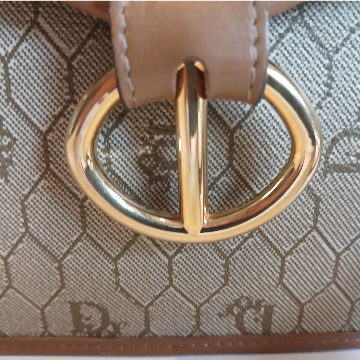 Dior Christian Dior - Beige Honeycomb Crossbody Bag Size ONE SIZE - 10 Thumbnail