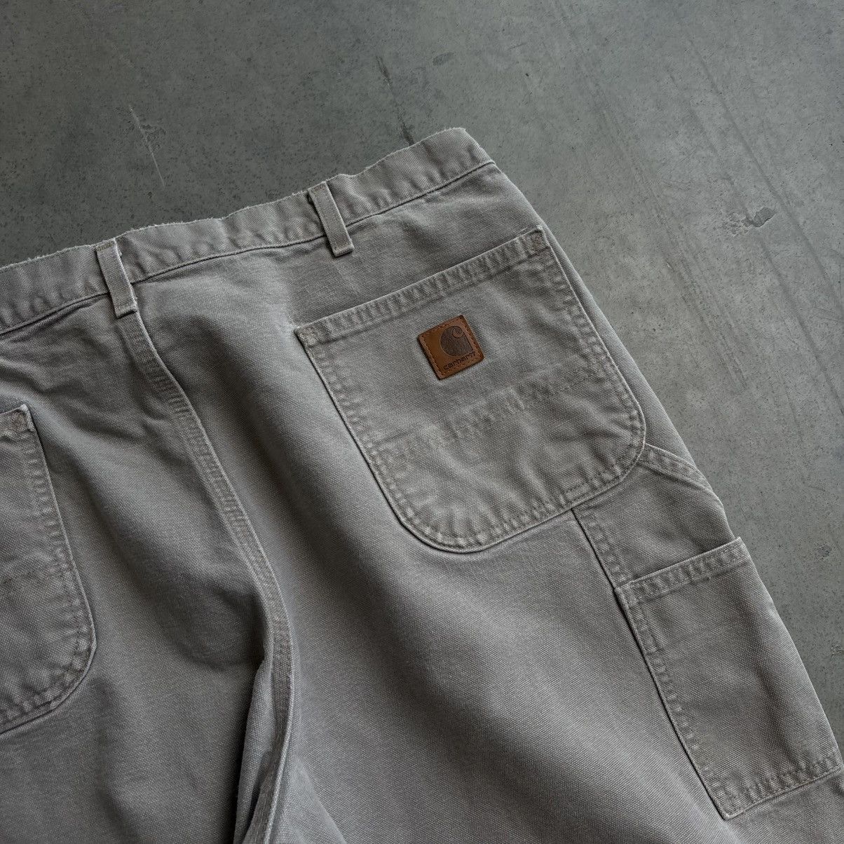 Carhartt × Vintage Vintage 40x30 Carhartt Carpenter Pants Beige Workwear Baggy Size US 40 / EU 56 - 7 Thumbnail