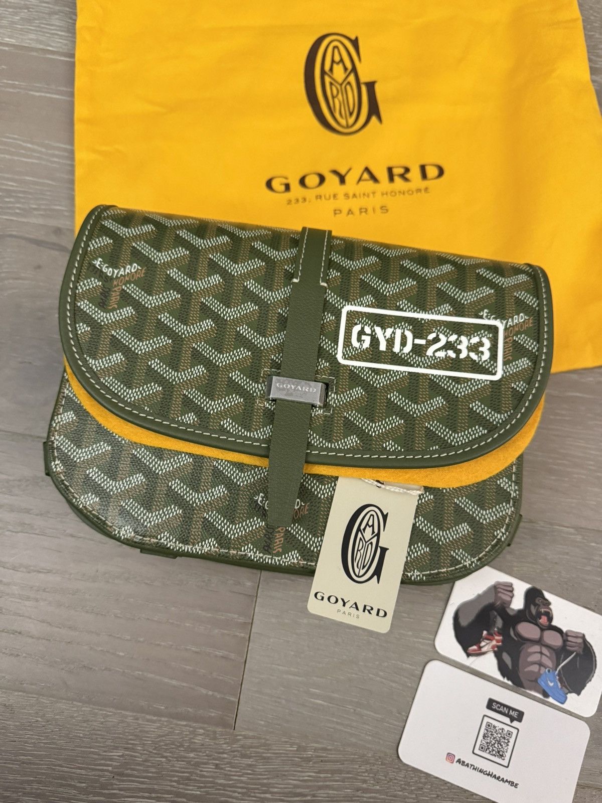 Goyard Goyard Belvedere PM Messenger Side Bag Luminous Khaki Green Size ONE SIZE - 3 Thumbnail