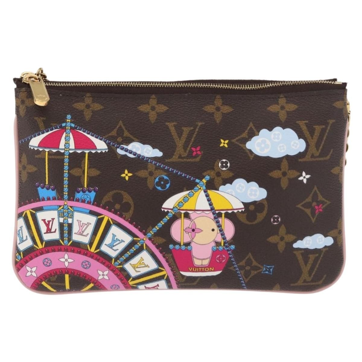 Louis Vuitton Louis Vuitton Double Zip Pochette Limited Edition Vivienne Xmas Monogram Canvas Size ONE SIZE - 1 Thumbnail