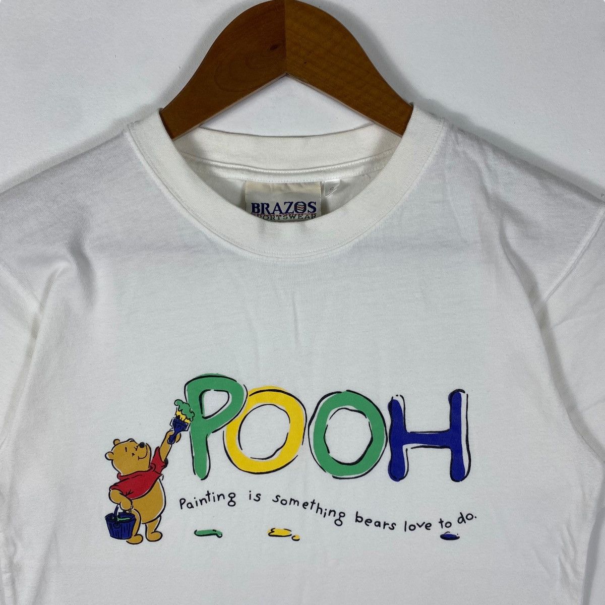Disney × Vintage Vintage 00's WINNIE THE POOH Disney Cartoon Tee Shirt Size US S / EU 44-46 / 1 - 2 Thumbnail
