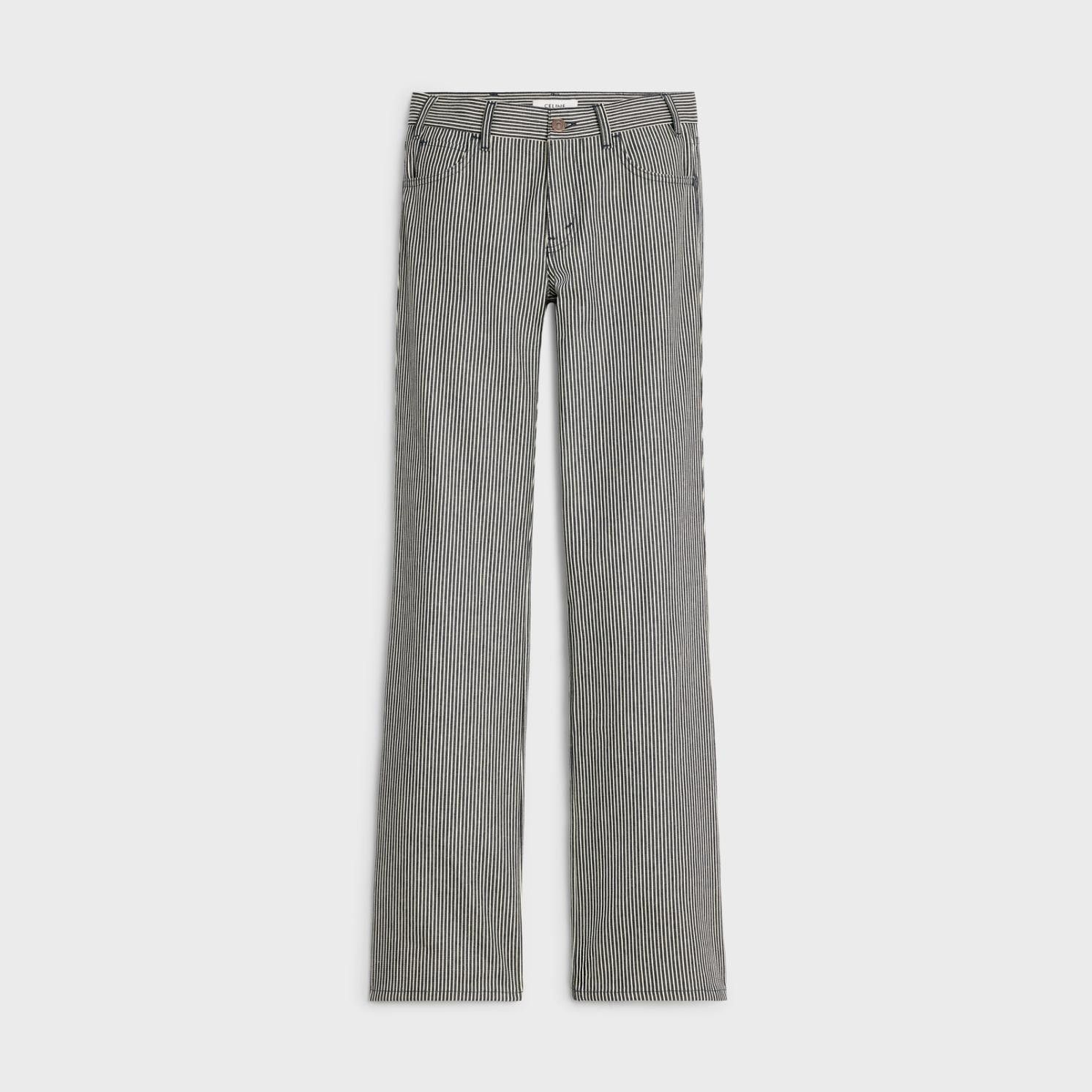 Celine o1w1db10125 2N988098V Jane Flared Jeans in Blue & White Size 25" / US 0 / IT 36 - 1 Thumbnail