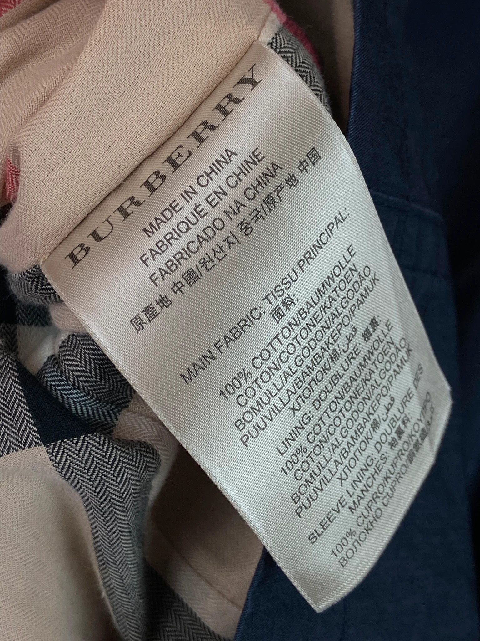 Burberry Coat Burberry Brit navy nova check luxury vintage Size US XXL / EU 58 / 5 - 7 Thumbnail