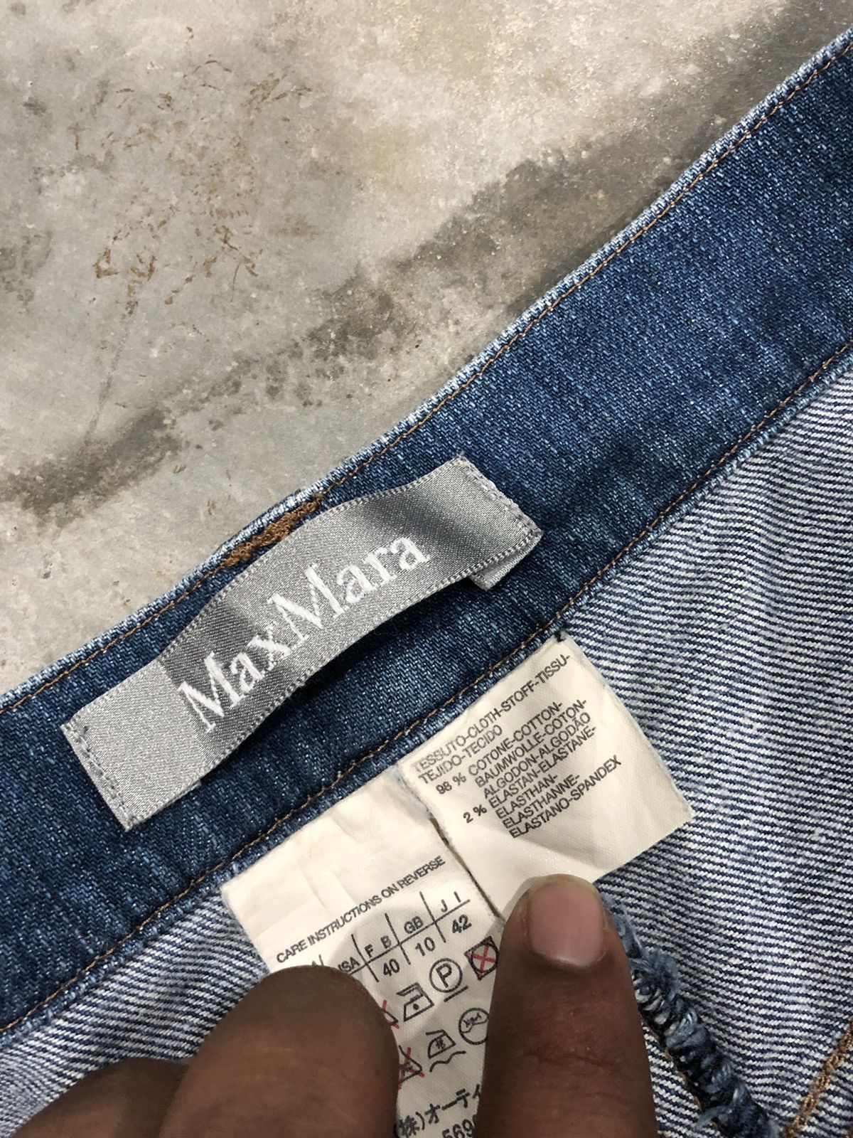 If Six Was Nine × Max Mara Max mara BushPants Design Jeans Size 30" / US 8 / IT 44 - 6 Thumbnail