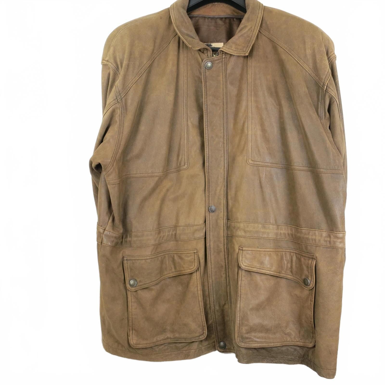 Other Vintage Georgetown Leather Design Brown Jacket Men's XL Size US XL / EU 56 / 4 - 1 Thumbnail