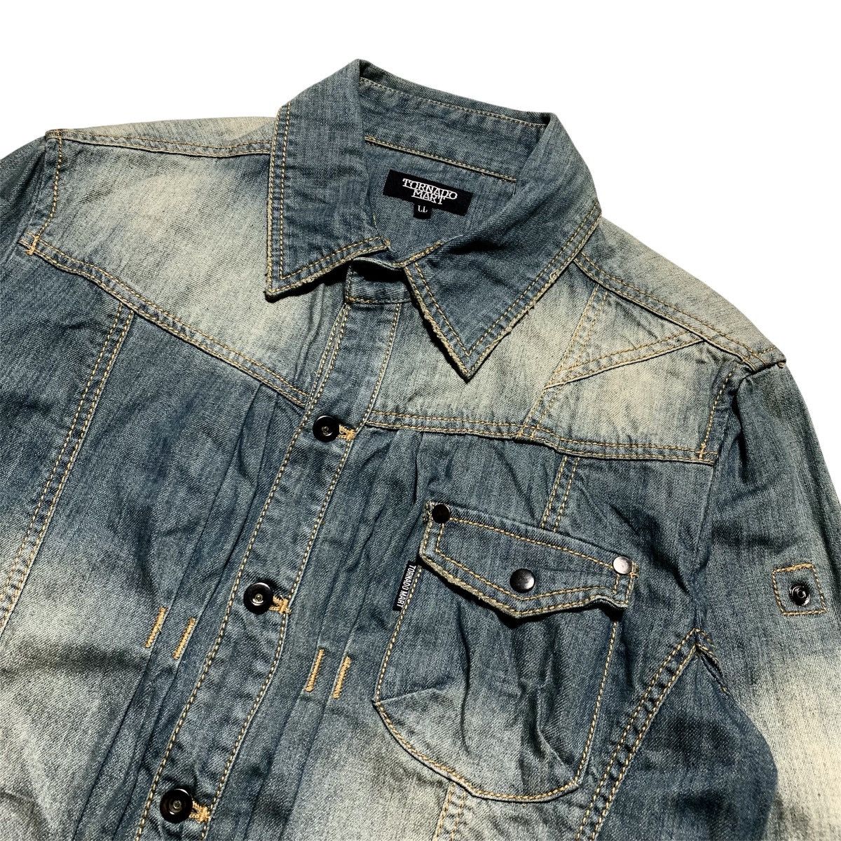 Japanese Brand Vtg Tornado Mart Rool Up Shirt Japanese Brand Size US L / EU 52-54 / 3 - 2 Thumbnail