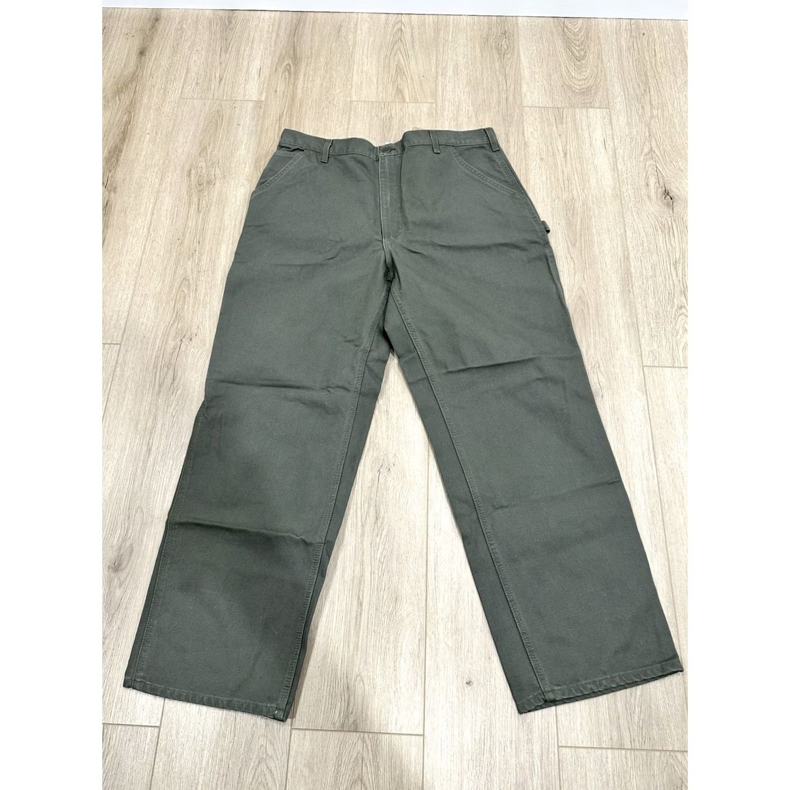 Carhartt Carhartt Men Pants 40x31 Washed Duck Work Dungaree Carpenter Canvas B11 MOS NWT Size US 40 / EU 56 - 6 Thumbnail