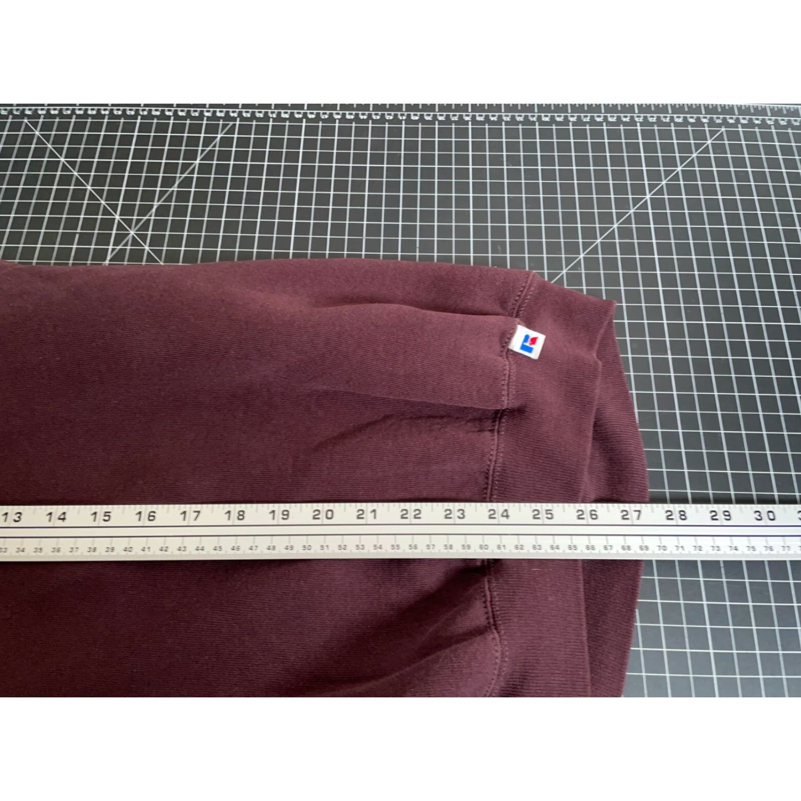 Russell Athletic VINTAGE Russell Athletic Sweatshirt Shirt Adult 2XL Dark Red Solid Crewneck 90s Retro Mens Size US XXL / EU 58 / 5 - 6 Thumbnail