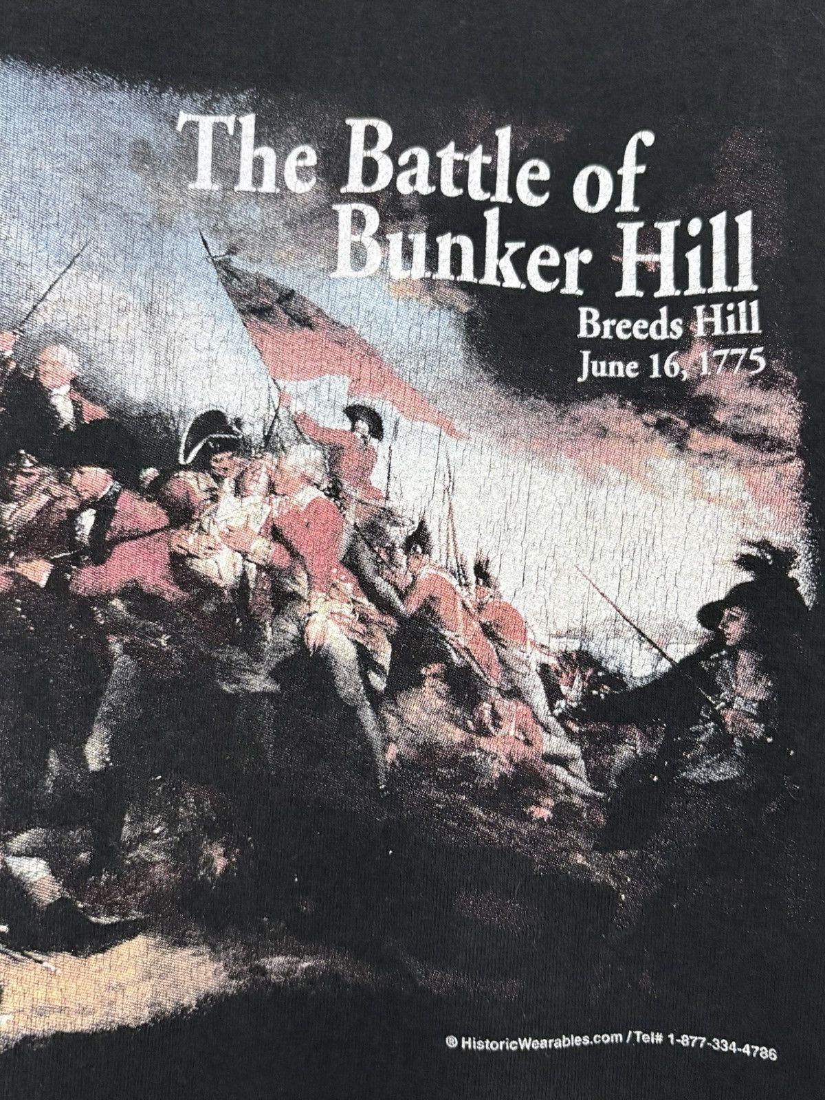 Vintage 90s Battle of Bunker Hill Vintage World War II Tee Shirt Size US M / EU 48-50 / 2 - 3 Thumbnail
