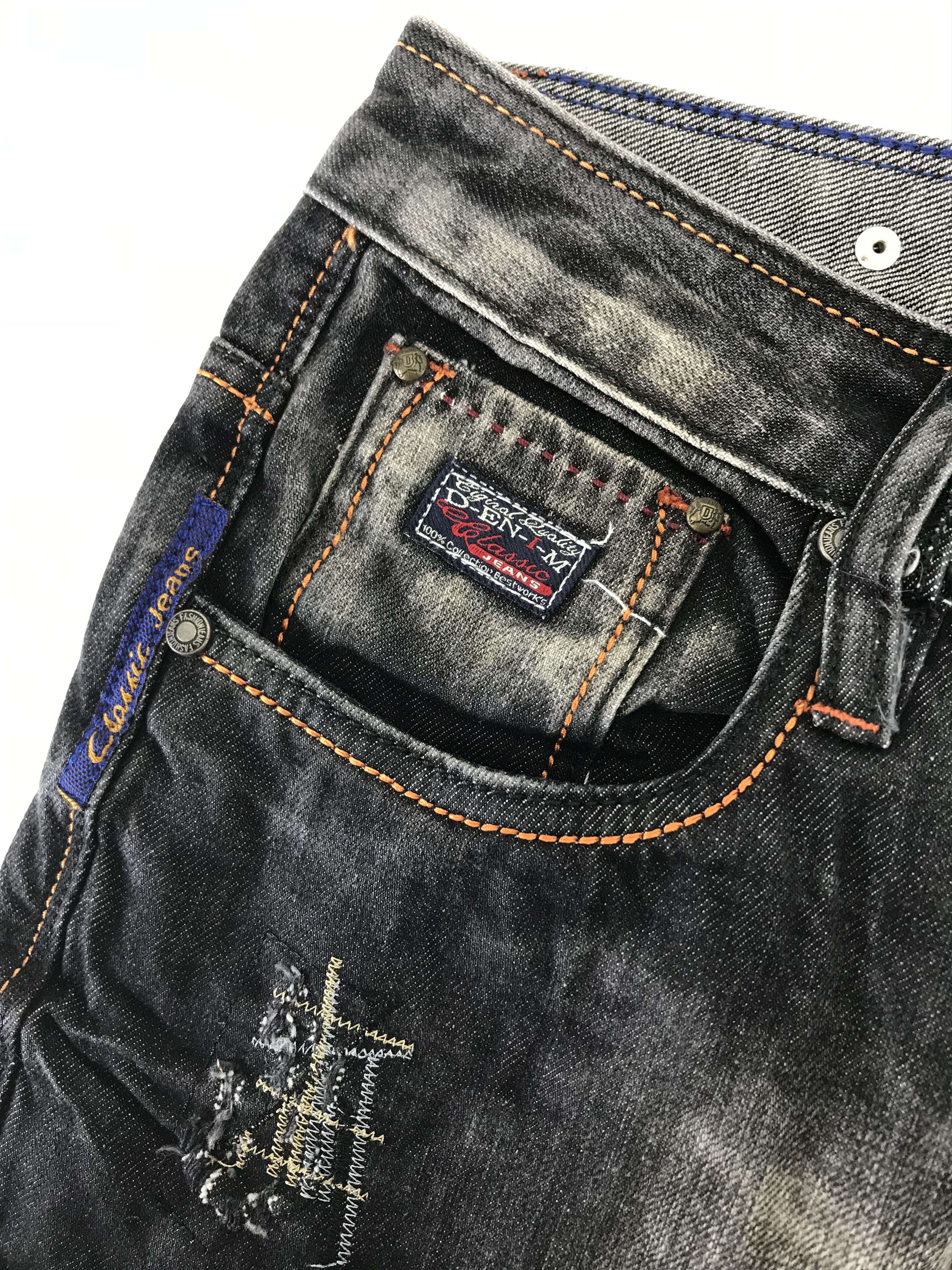 Japanese Brand Classic Jeans Faded Black Distressed Design Denim Size US 35 - 12 Thumbnail