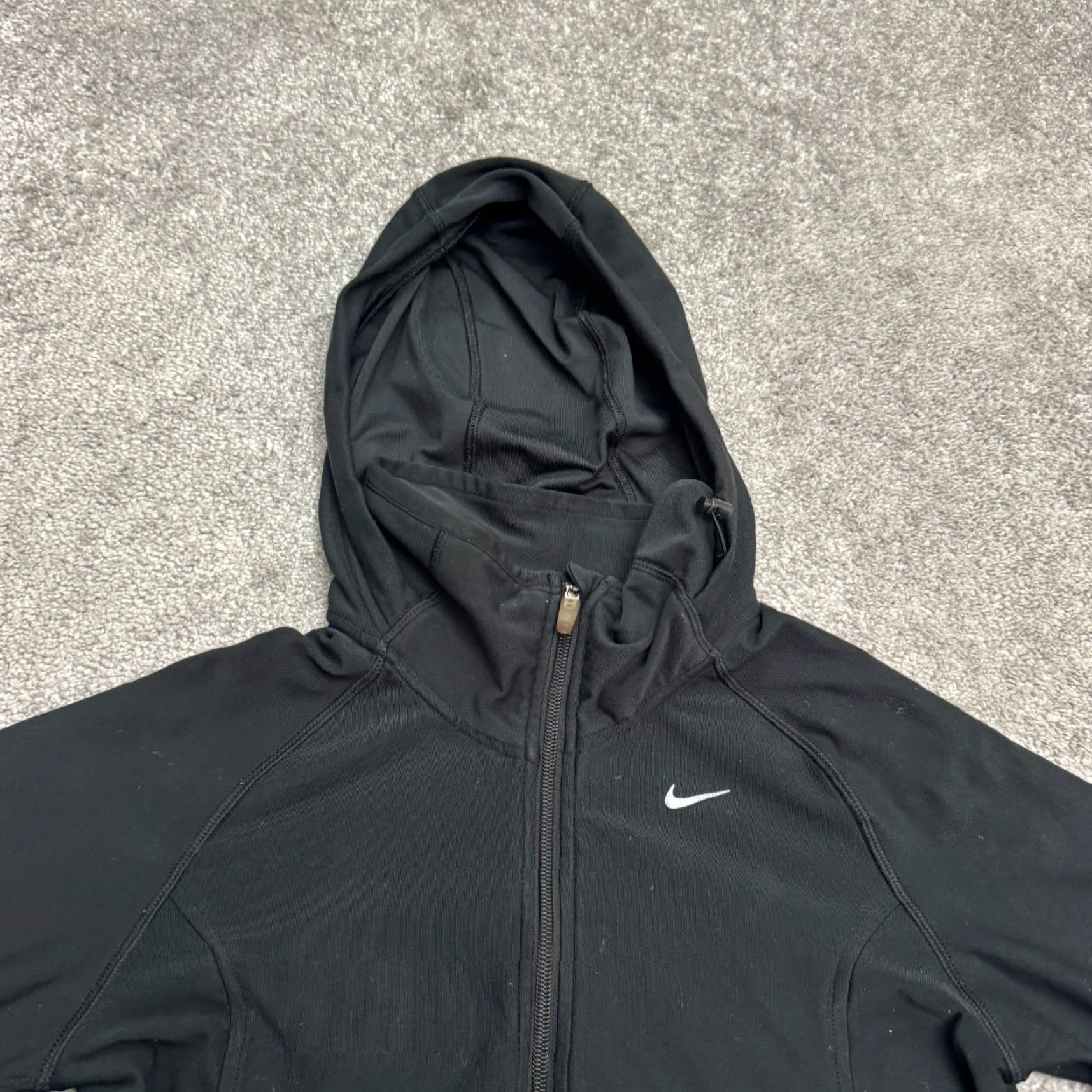 Nike Nike Dri-Fit Hoodie Sweatshirt Womens M Black Full Zip Pockets Activewear Size M / US 6-8 / IT 42-44 - 3 Thumbnail