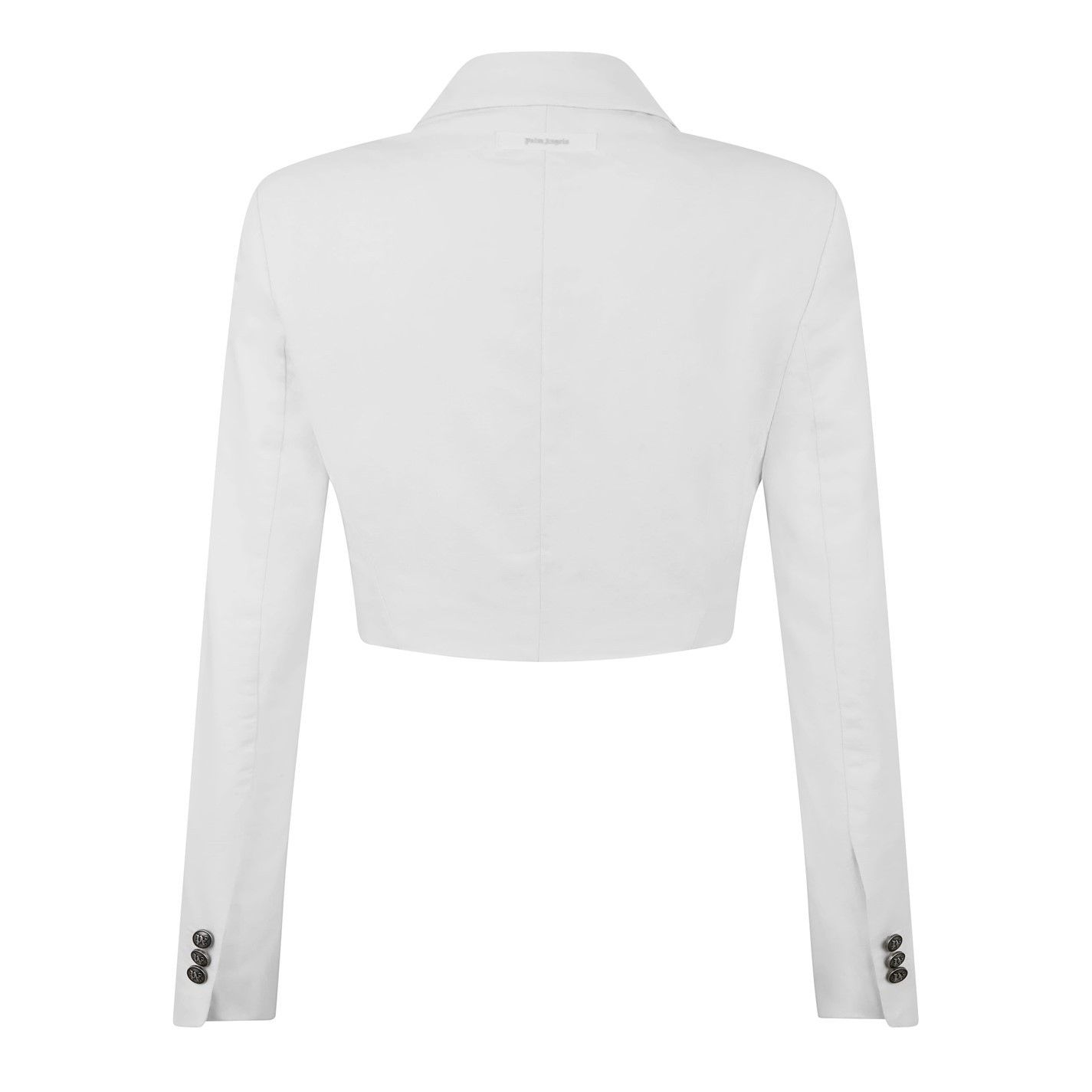 Palm Angels o1g2r1mq0325 Cropped Blazer in White Size M / US 6-8 / IT 42-44 - 2 Thumbnail