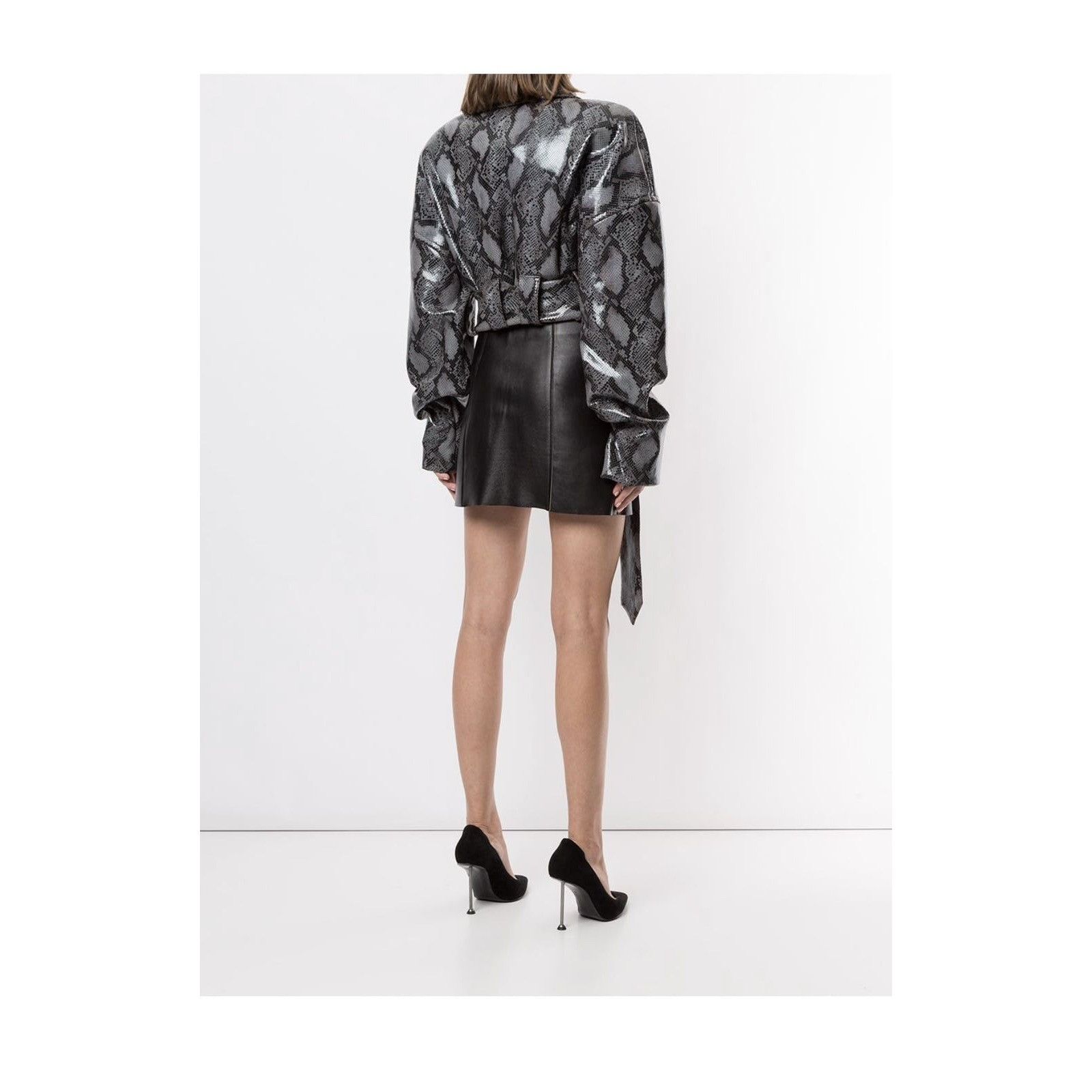 LaQuan Smith LaQuan Smith Teddy Bear Python-Print Jacket Size M / US 6-8 / IT 42-44 - 4 Thumbnail