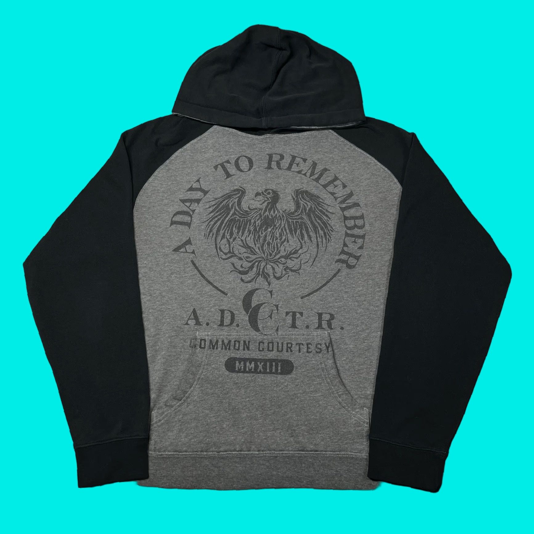 Vintage A Day To Remember Hoodie Mens M Band Rock Common Courtesy ADTR Merch Tour Black Cotton Fleece Logo Hooded Vintage Mens Size US M / EU 48-50 / 2 - 1 Thumbnail