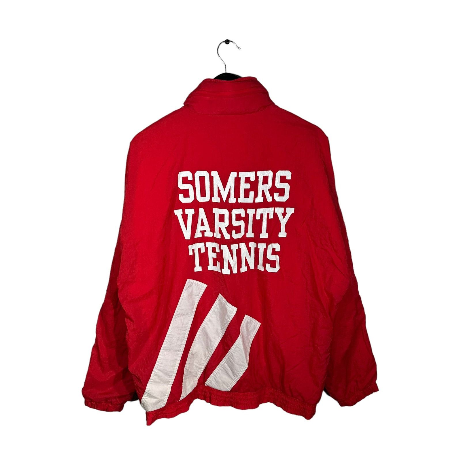 Vintage Vintage Adidas "Somers Varsity Tennis" Full Zip Light Jacket Size US L / EU 52-54 / 3 - 3 Thumbnail