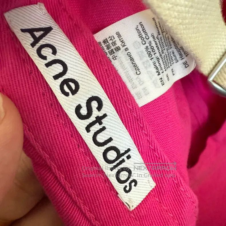 Acne Studios Acne Studios Embroidered snapback cap, pink Size ONE SIZE - 4 Thumbnail