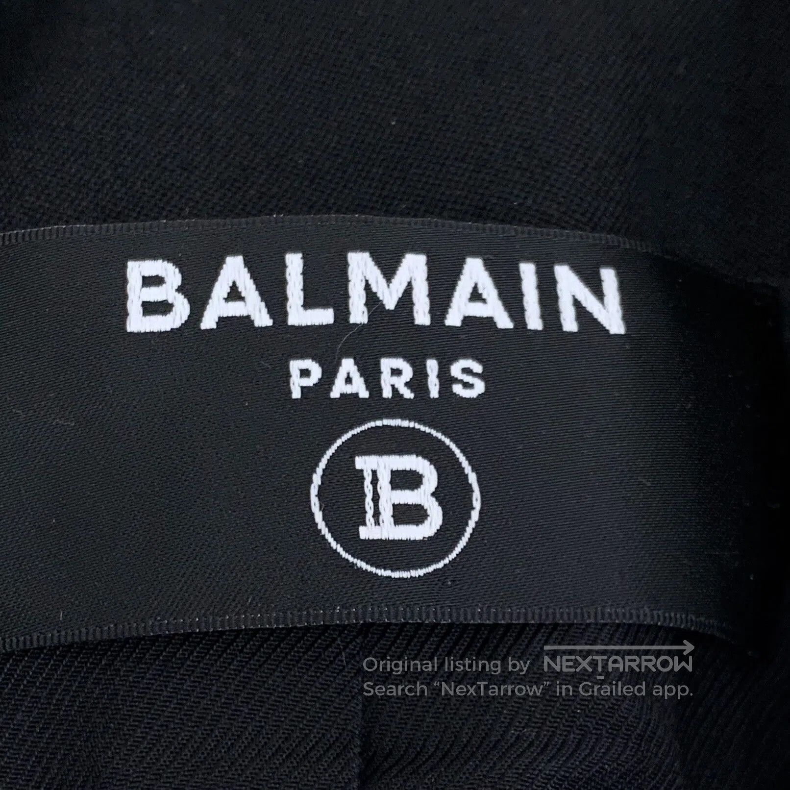 Balmain Balmain Black Wool Lapel Blazer. Size S / US 4 / IT 40 - 5 Thumbnail