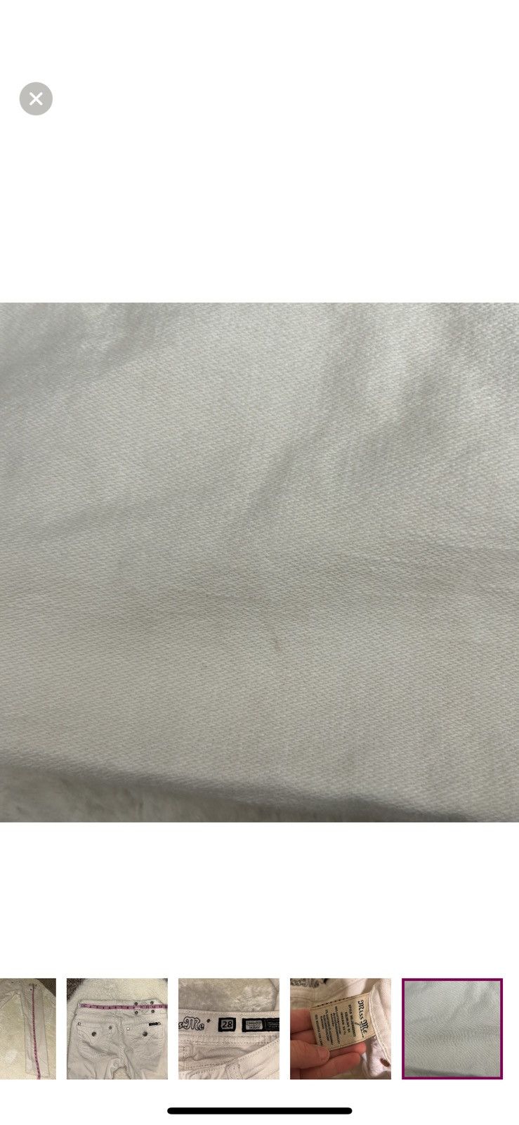 Miss Me Miss me white skinny jeans size 28 Size 28" / US 6 / IT 42 - 7 Thumbnail