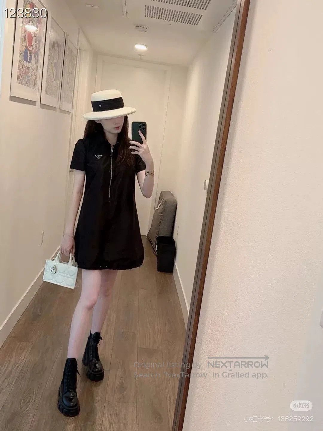Prada Prada Black Nylon Dress. Size M / US 6-8 / IT 42-44 - 9 Thumbnail