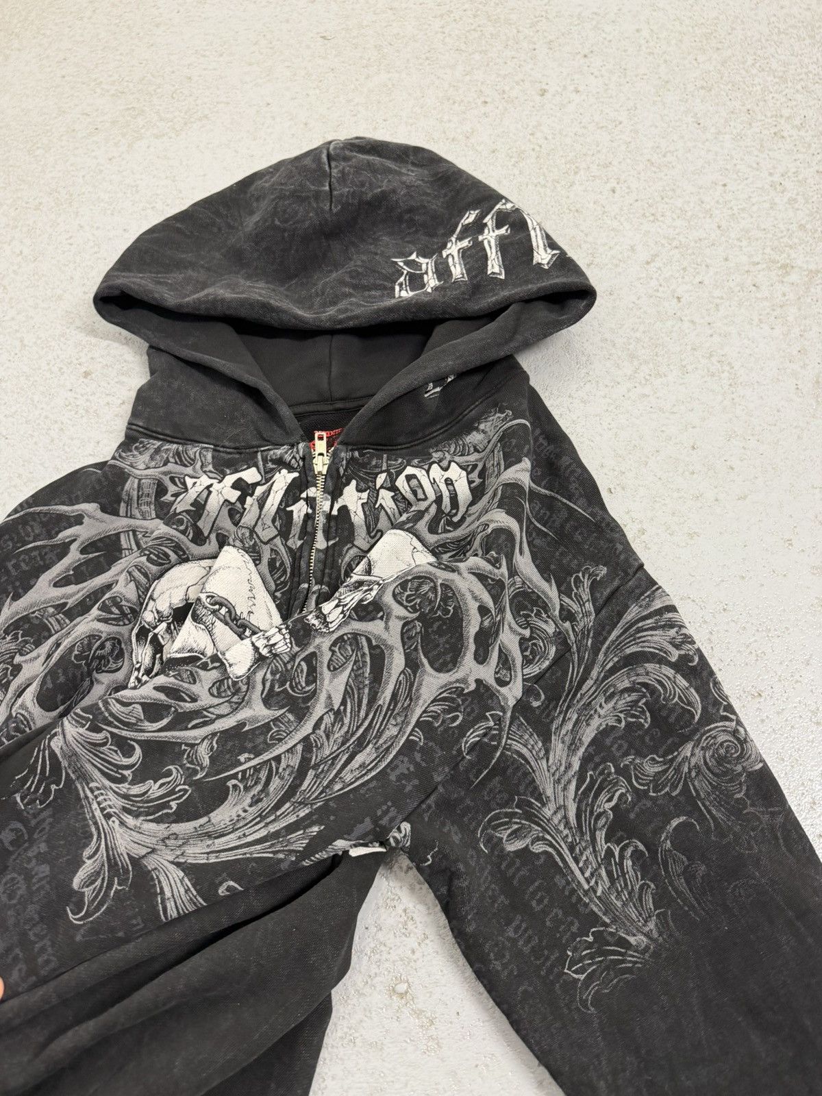 Affliction Affliction Skull Zip Hoodie Size US M / EU 48-50 / 2 - 7 Thumbnail